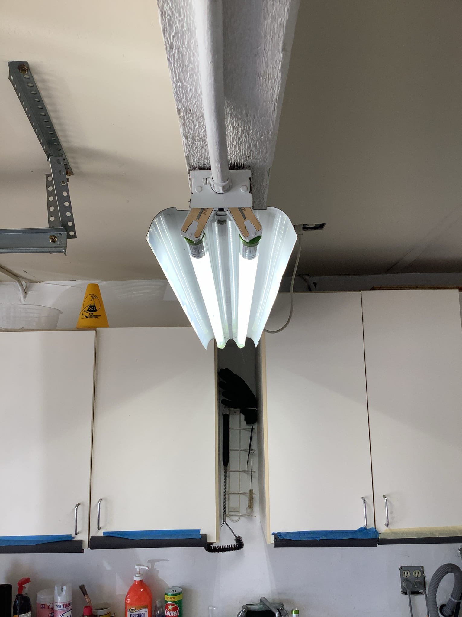 Powell Electric installed bright, reliable garage lighting that improves workspace safety and delivers long lasting value.
