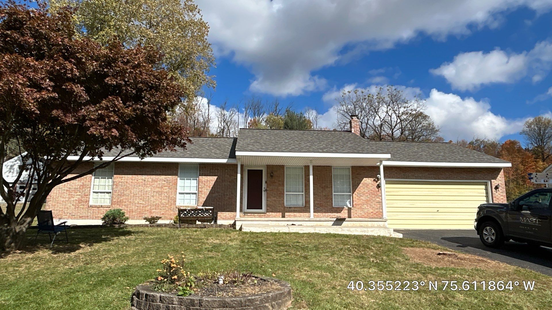 A crisp finished roof and tidy curb appeal show Mast Roofing & Construction delivers durable results homeowners can trust on every project.
