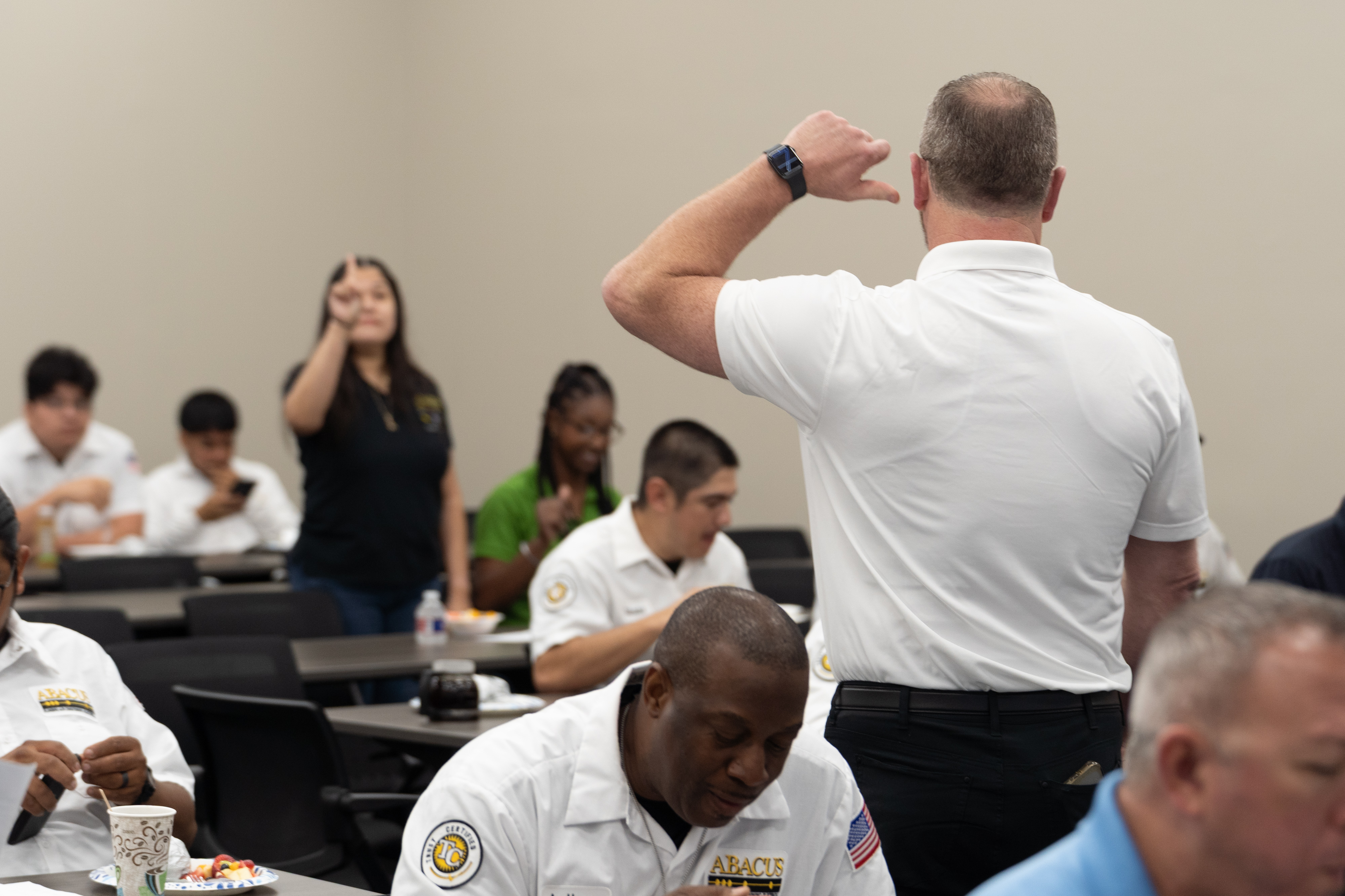 Training sessions at Abacus Plumbing, Air Conditioning, & Electrical show our team sharpening skills to deliver reliable, professional service.