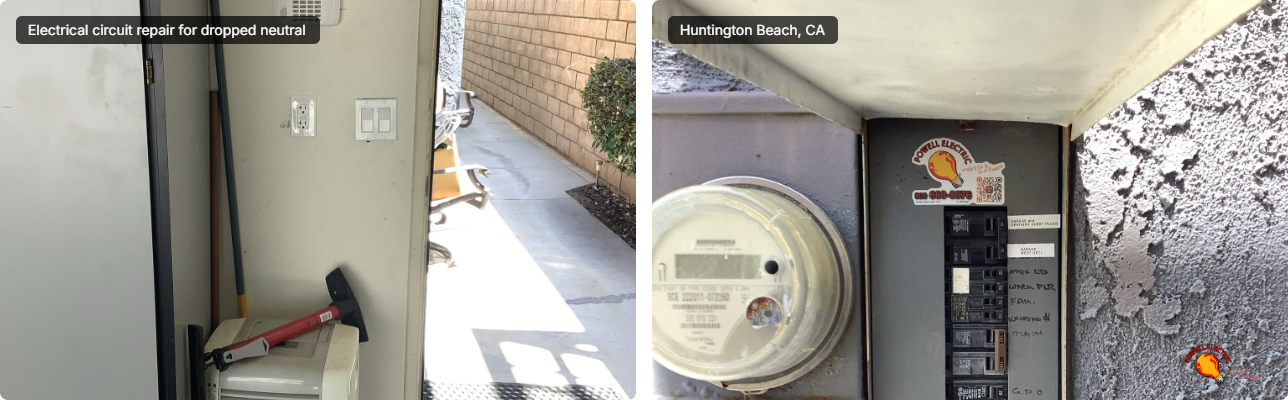 Powell Electric demonstrates reliable, professional electrical service with careful on-site work and clear labeling for homeowner confidence.