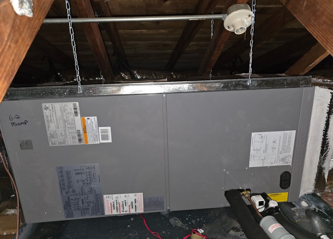 Ridge Energy Savers Inc. Heating & Air Conditioning ensures your comfort with expertly installed HVAC systems placed efficiently in your attic.