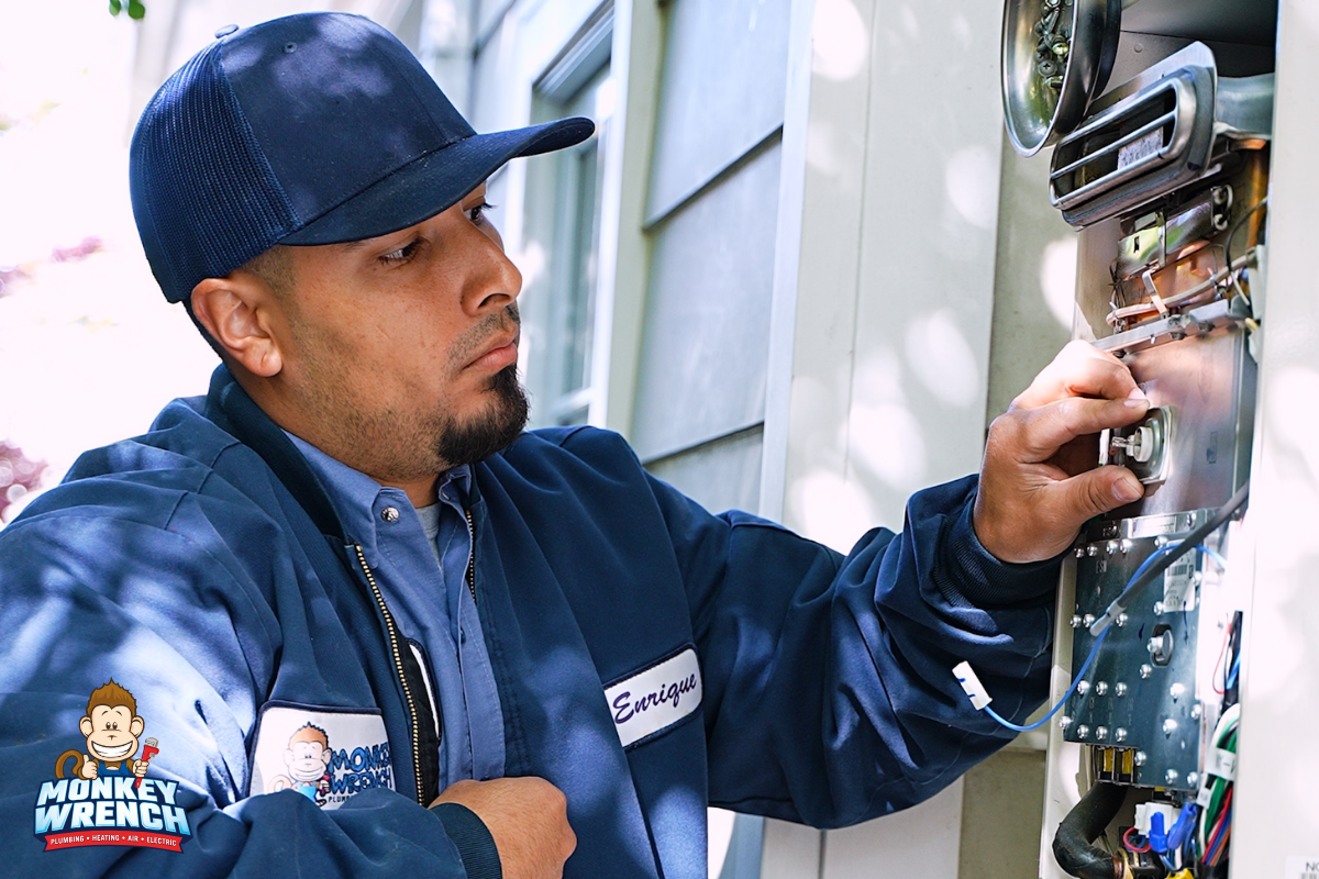 Experience professional and reliable service with Monkey Wrench Plumbing, Heating, Air & Electric today!