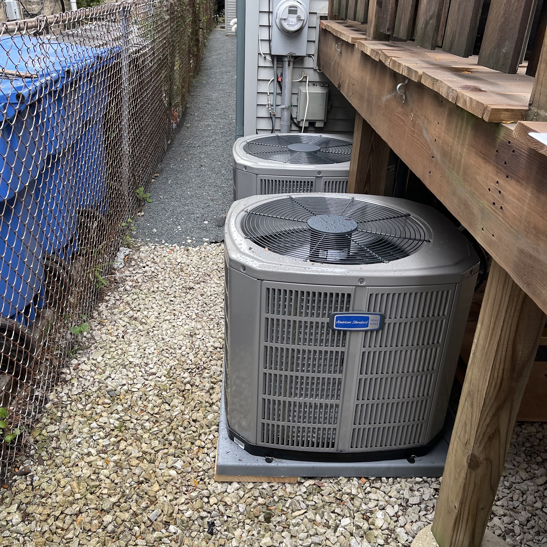Reliable outdoor cooling installed with care, Oasis Heating and Cooling ensures durable condensers and accessible connections for dependable performance.