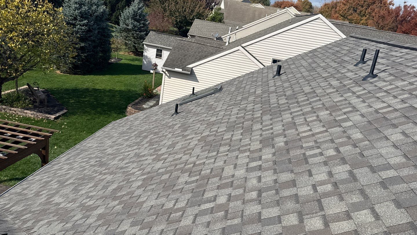 A clean, well-installed shingle roof highlights Mosaic Roofing & Exteriors commitment to durable craftsmanship and attention to detail.