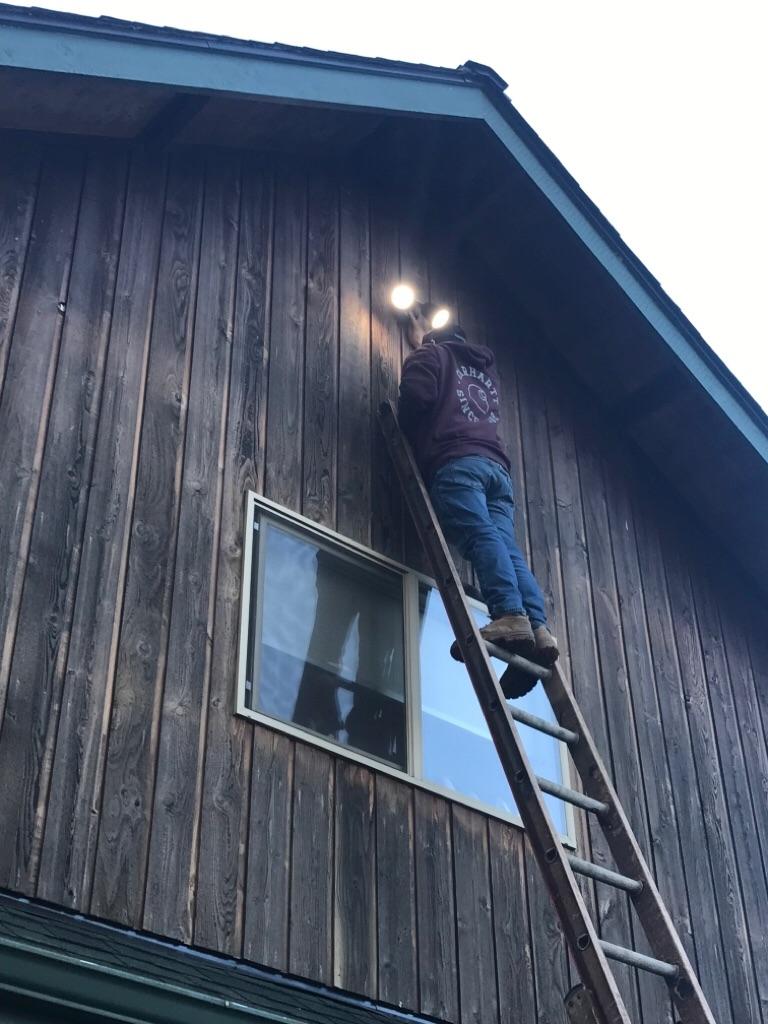 Enhance your home's exterior with expert electrical services from Shocking Difference LLC, where safety and professionalism shine bright.