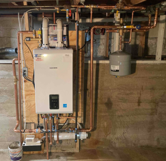 Gibson's Heating & Plumbing, Inc. showcases their expertise in installing advanced heating systems with precision and quality workmanship.