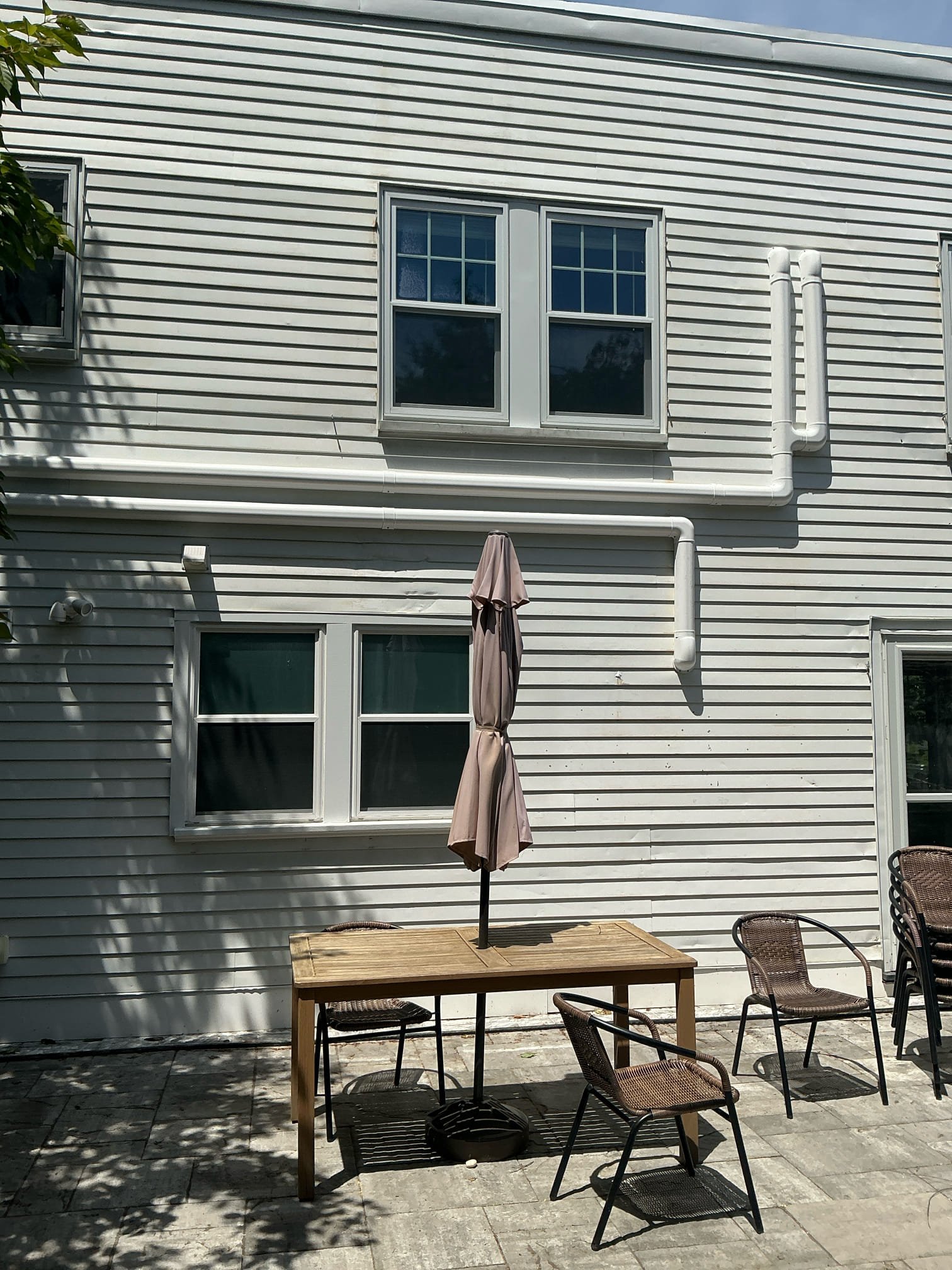Showcasing reliable exterior work and neat PVC venting, Akian Plumbing, Heating, Cooling & Electric keeps your home clean and functioning with care.