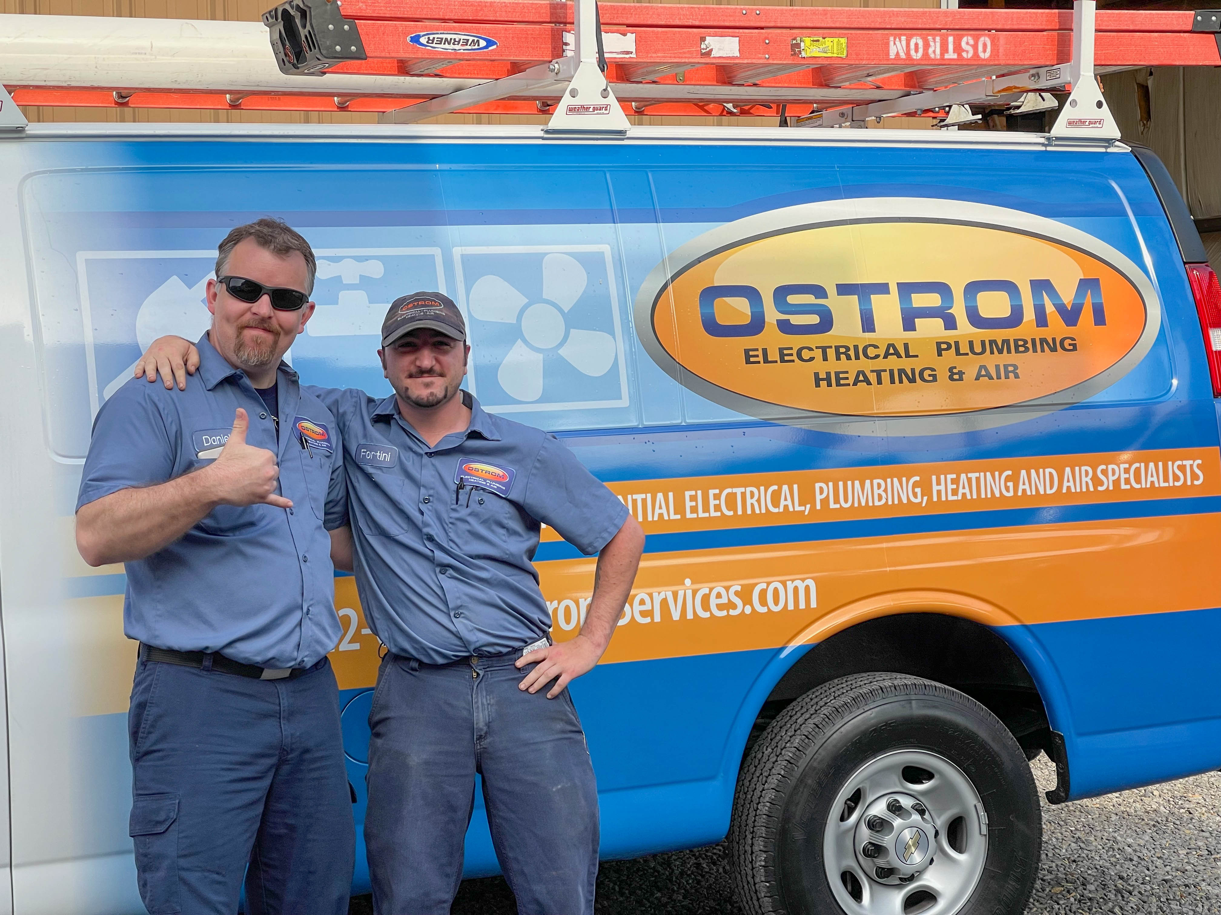 Trust Ostrom Electrical Plumbing Heating & Air for comprehensive, professional services delivered with a smile.