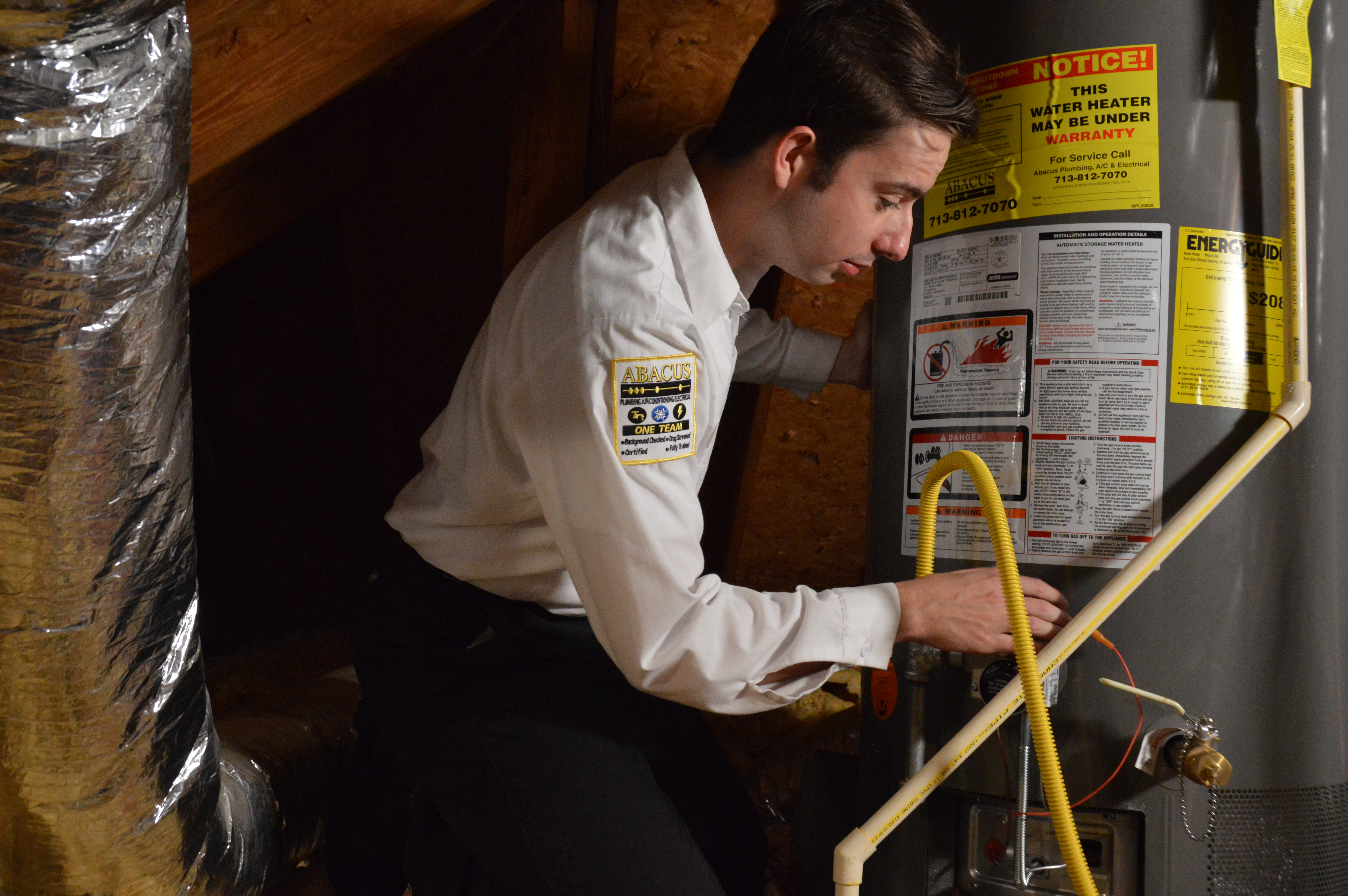 Trust Abacus Plumbing, Air Conditioning, & Electrical for careful, professional water heater service that prioritizes safety and reliable results.