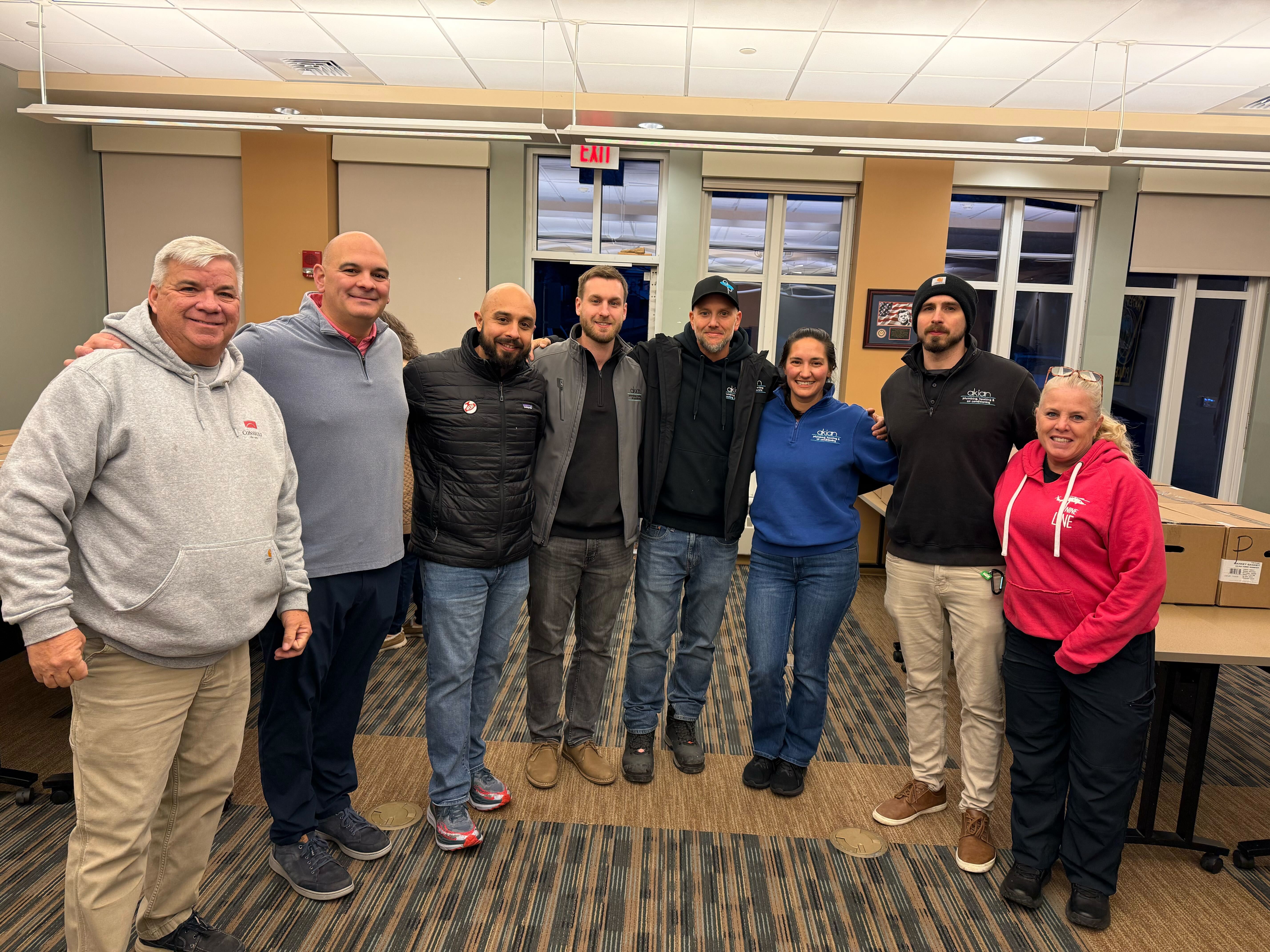 Experience the warmth and professionalism of Akian Plumbing, Heating & Air Conditioning's dedicated team!