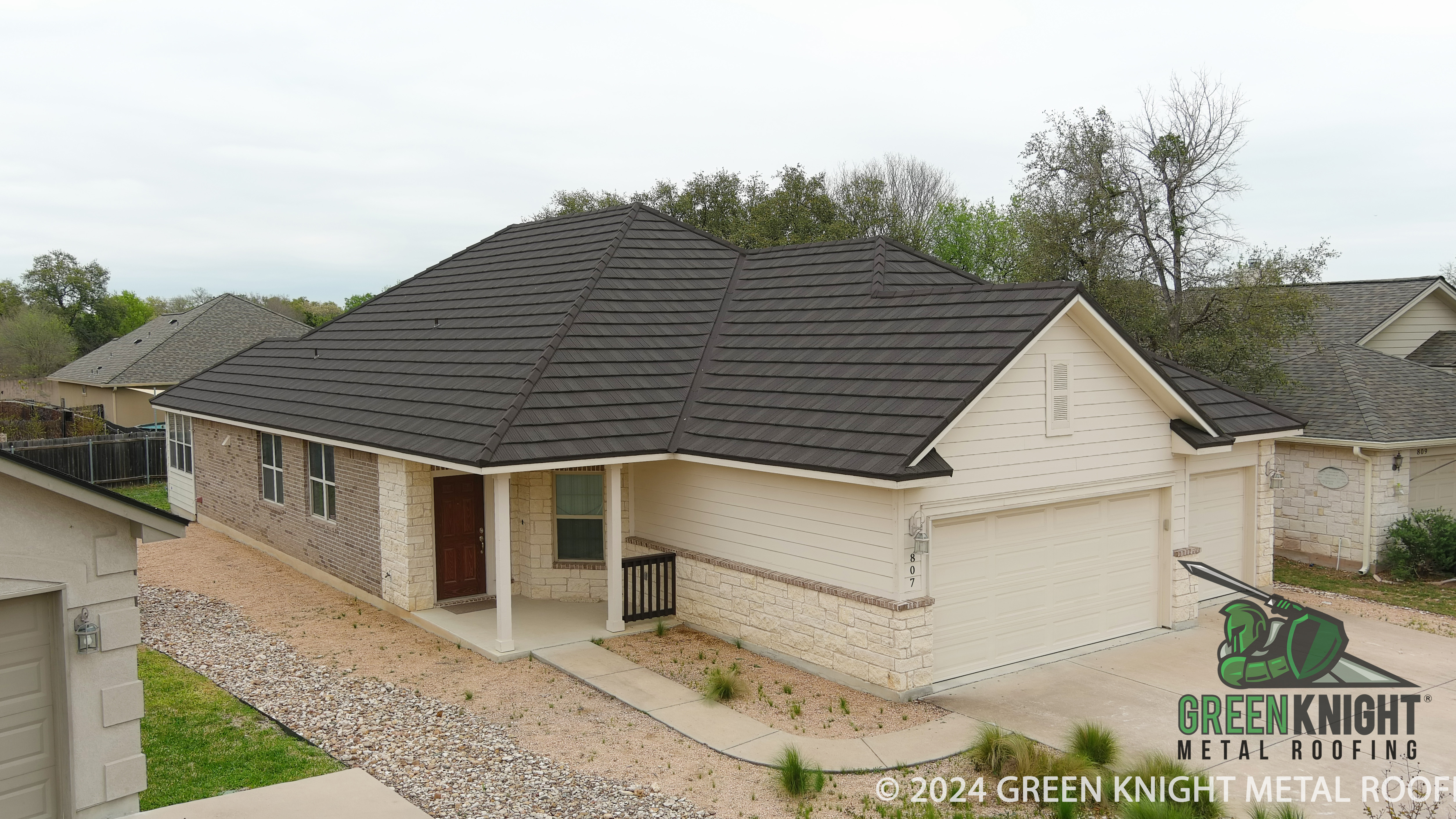 Transform your home with enduring style and protection from Green Knight® Metal Roofing, showcasing our exceptional metal roofing solutions.