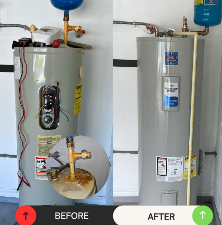 Experience top-quality water heater services with Climate Experts Inc and see the difference!