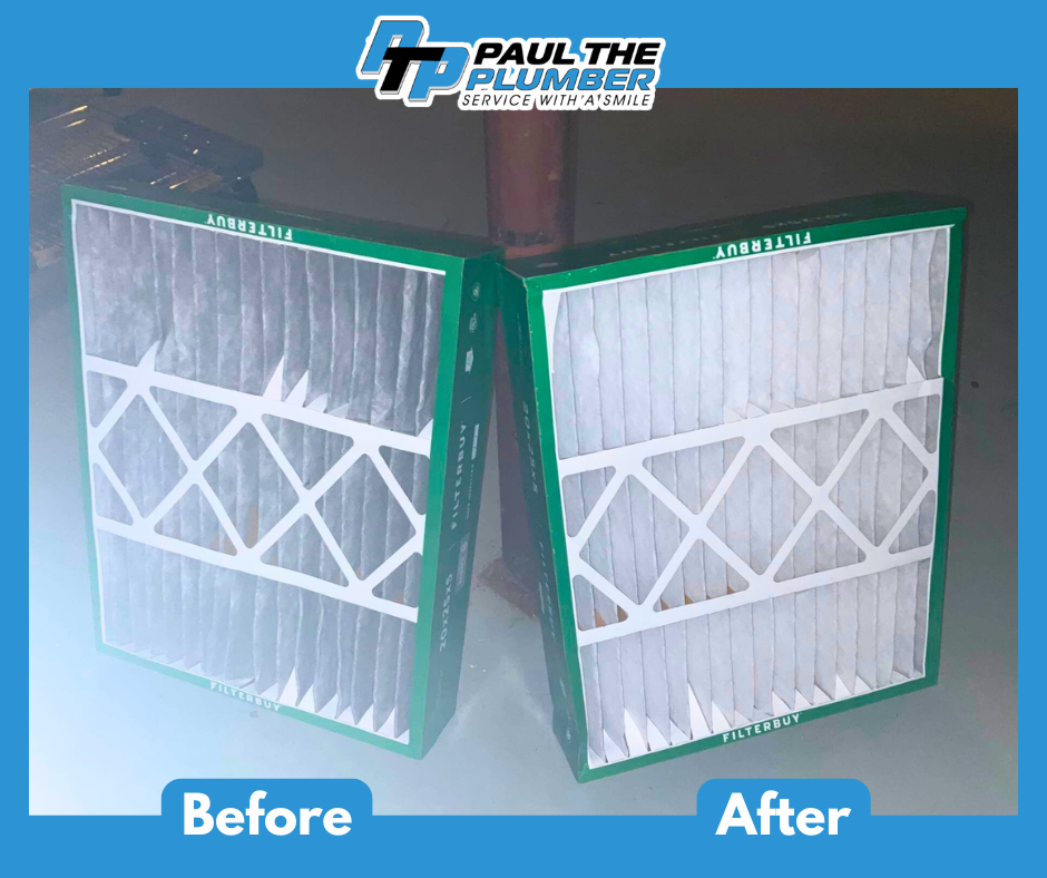 See the noticeable difference good maintenance makes, Paul The Plumber keeps your home cleaner and your HVAC running efficiently.