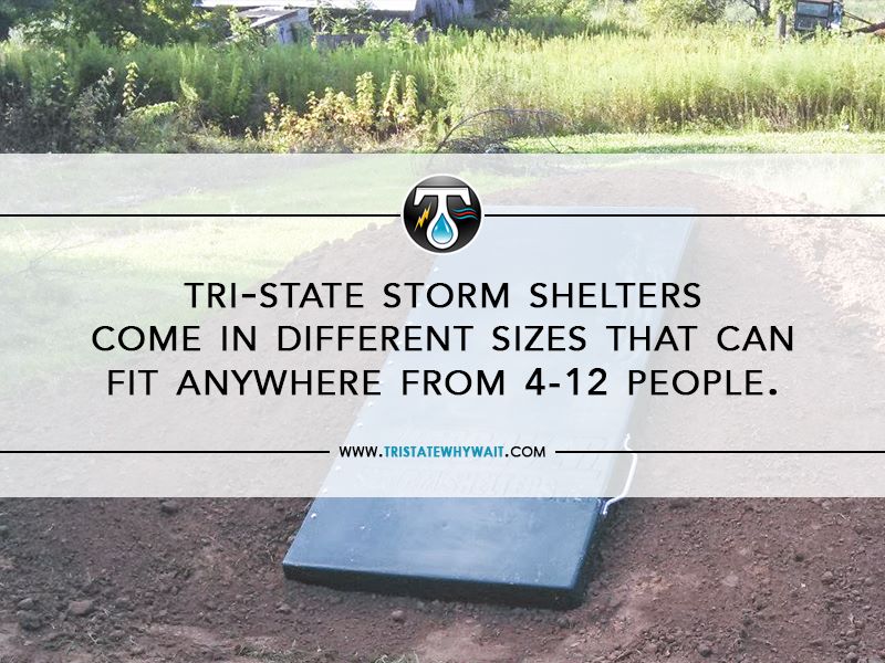 Discover versatile Tri-State storm shelters that cater to groups of 4-12, ensuring safety and peace of mind. Visit www.tristatewhywait.com to learn more.