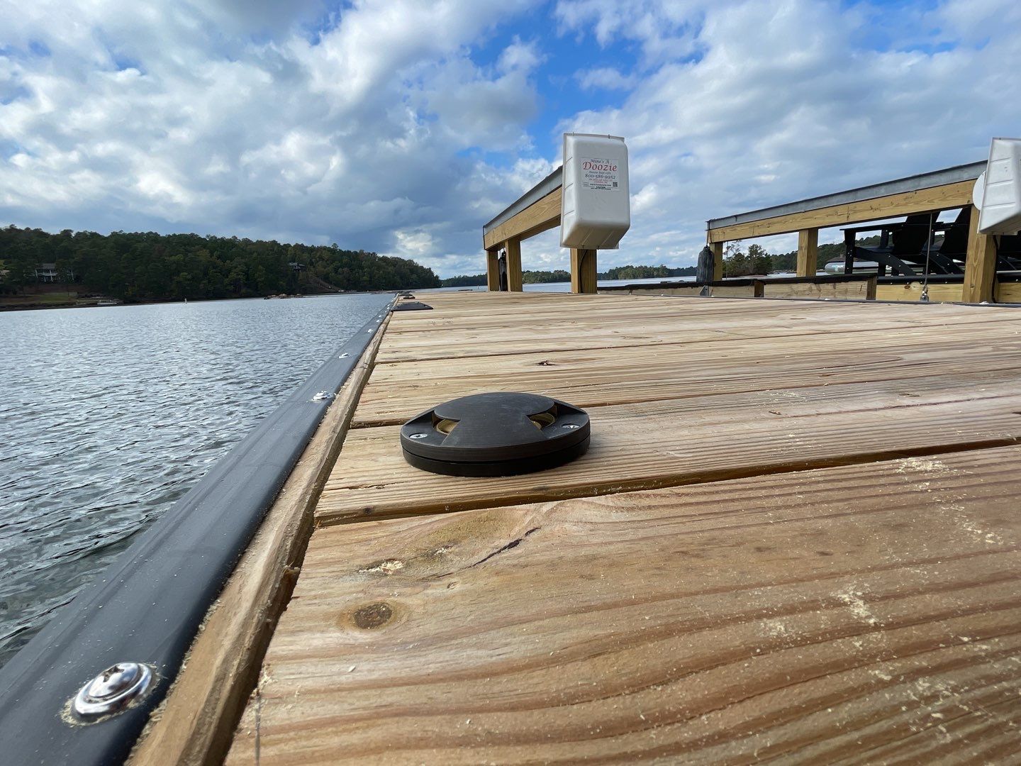 A well-crafted dock and protected equipment show C&T Electric LLC's commitment to durable, safety-minded waterfront installations.