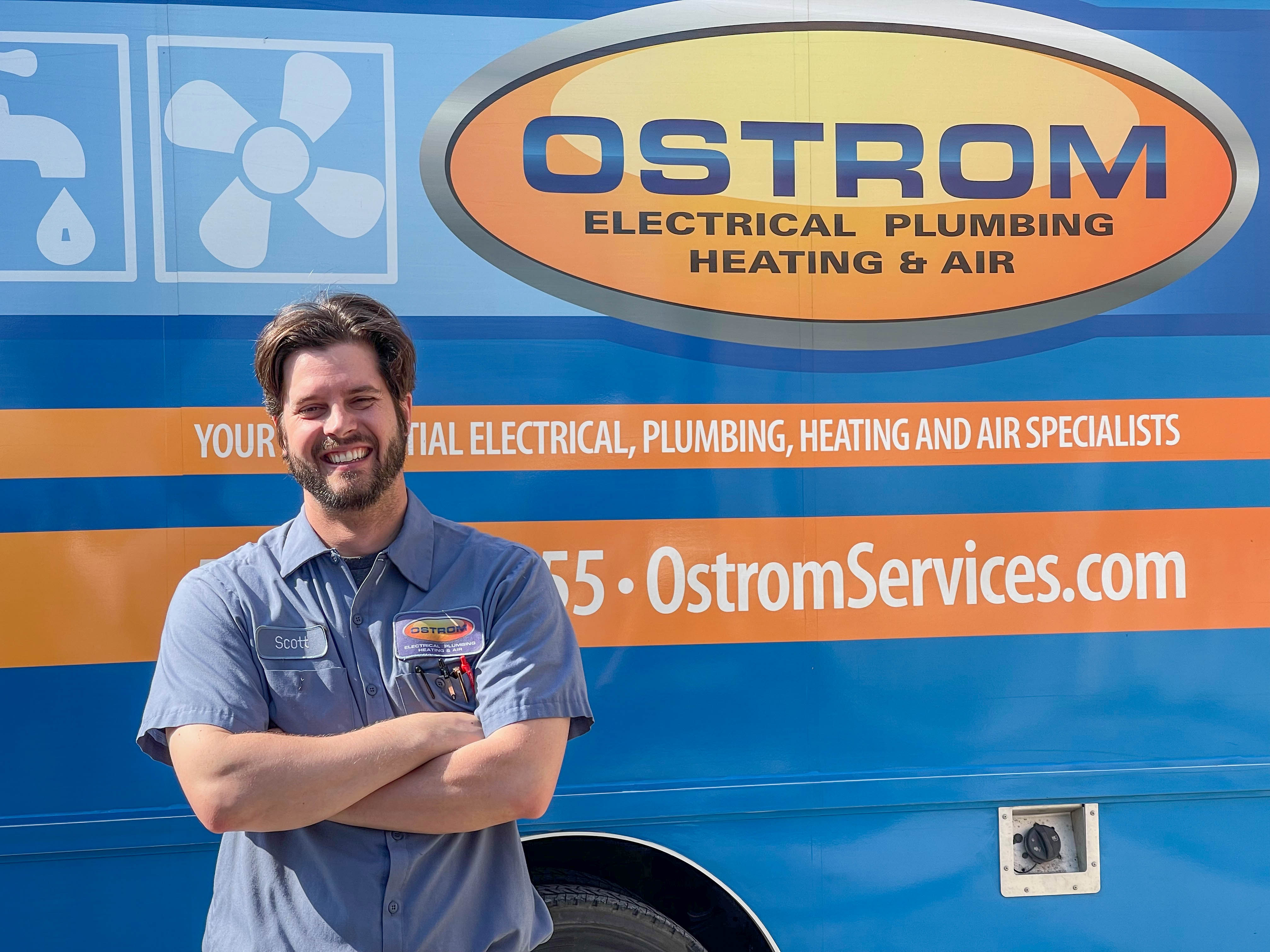 Experience unparalleled service with Ostrom Electrical Plumbing Heating & Air Conditioning, your trusted specialists!