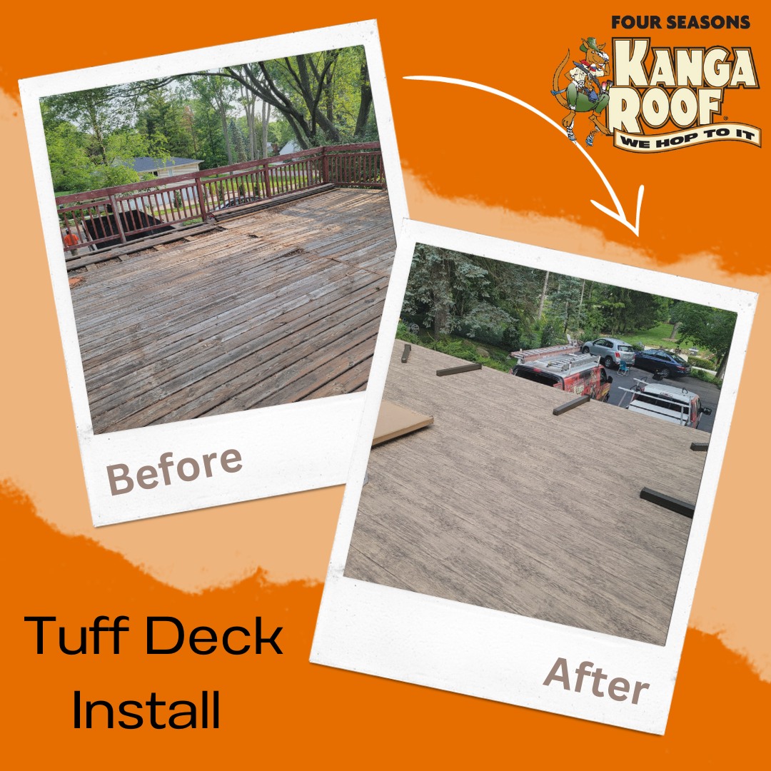 Transform your outdoor space with Four Seasons Kanga Roof for top-quality deck installations that stand the test of time.