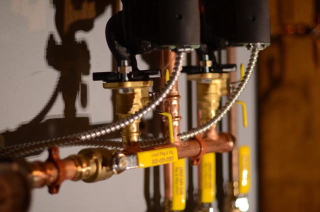 Clean, professional plumbing work visible in this installation highlights Lloyd Plumbing, Heating, Air, Electrical's commitment to durable craftsmanship and reliability.