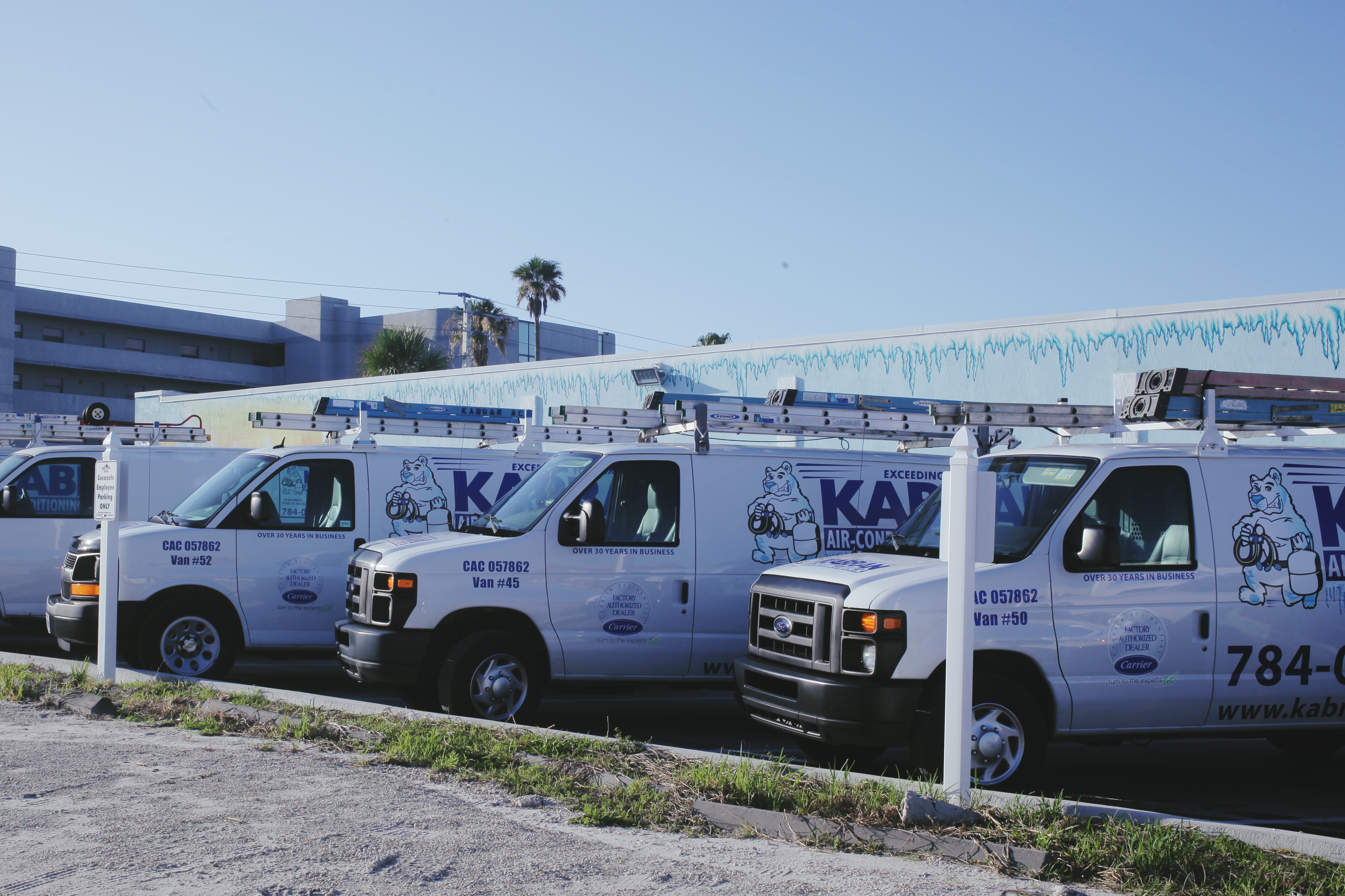 Choose Kabran Air Conditioning & Heating for reliable HVAC services with a fleet ready to serve you.