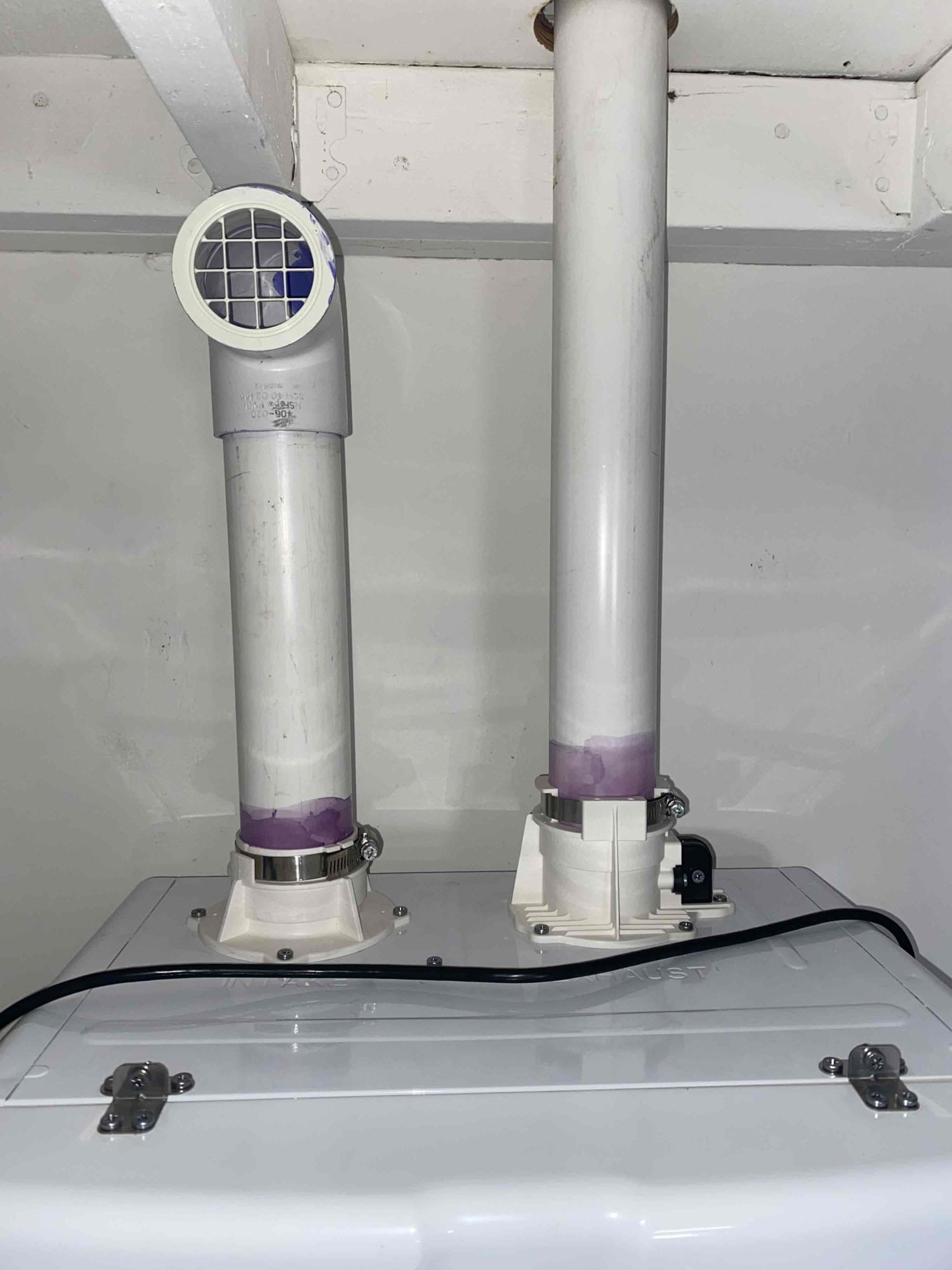 Dependable venting and neat workmanship give homeowners peace of mind, demonstrated by Magic Plumbing Heating & Cooling on this installation.