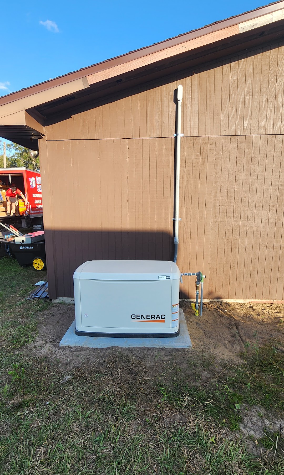Experience seamless comfort and reliability with Ridge Energy Savers Inc. Heating & Air Conditioning, as showcased by our expertly installed Generac standby generators.