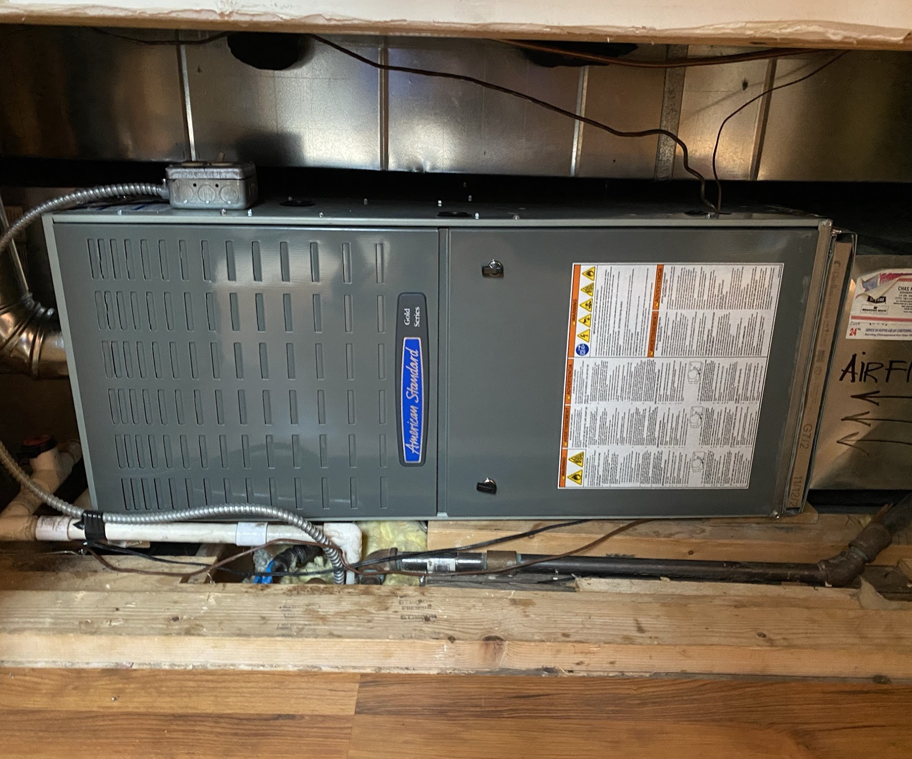 Clean, reliable furnace work shows the craftsmanship homeowners trust, with Oasis Heating and Cooling ensuring safe, serviceable installations.