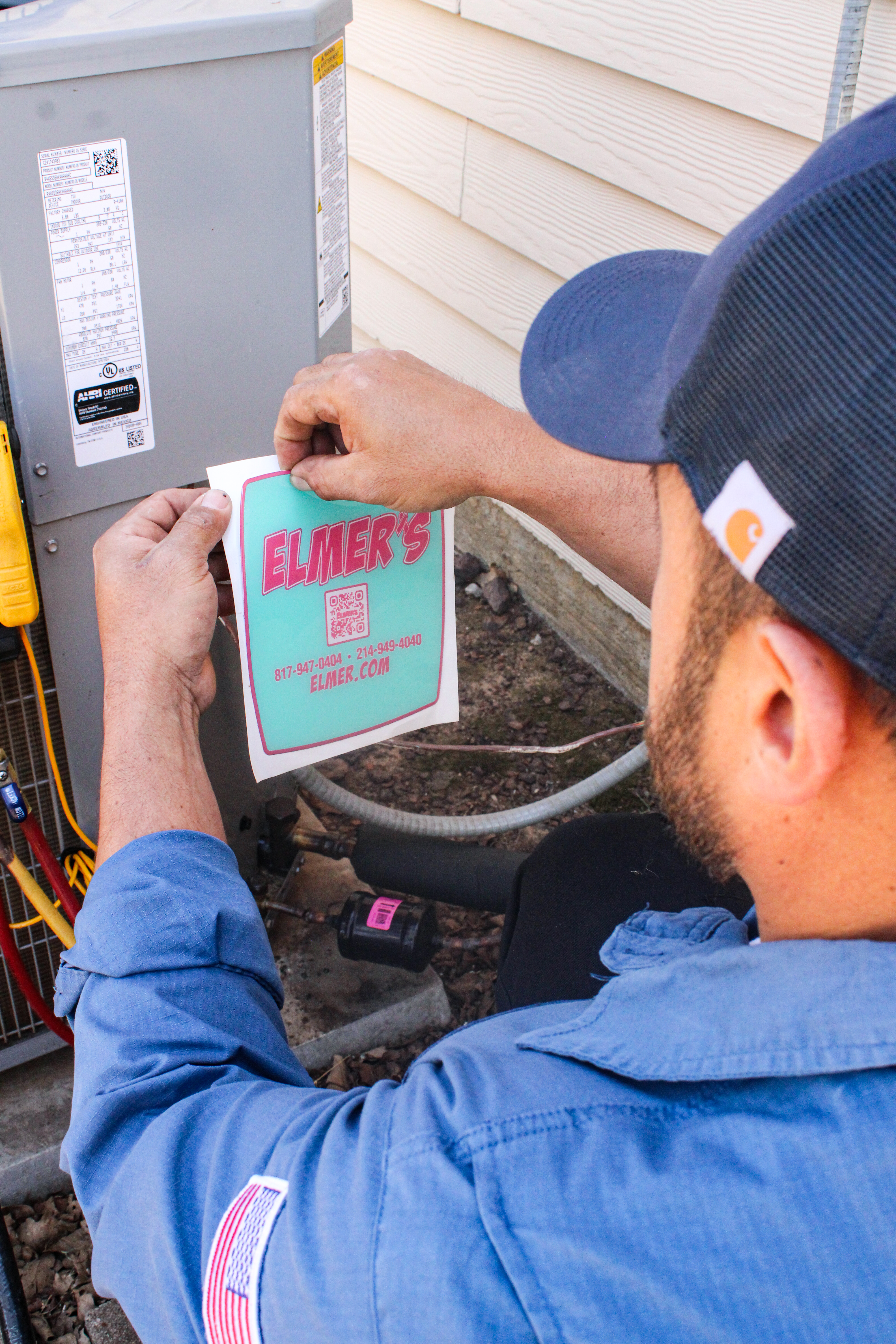 Expert HVAC service with a personal touch by Elmer's—where quality meets reliability.