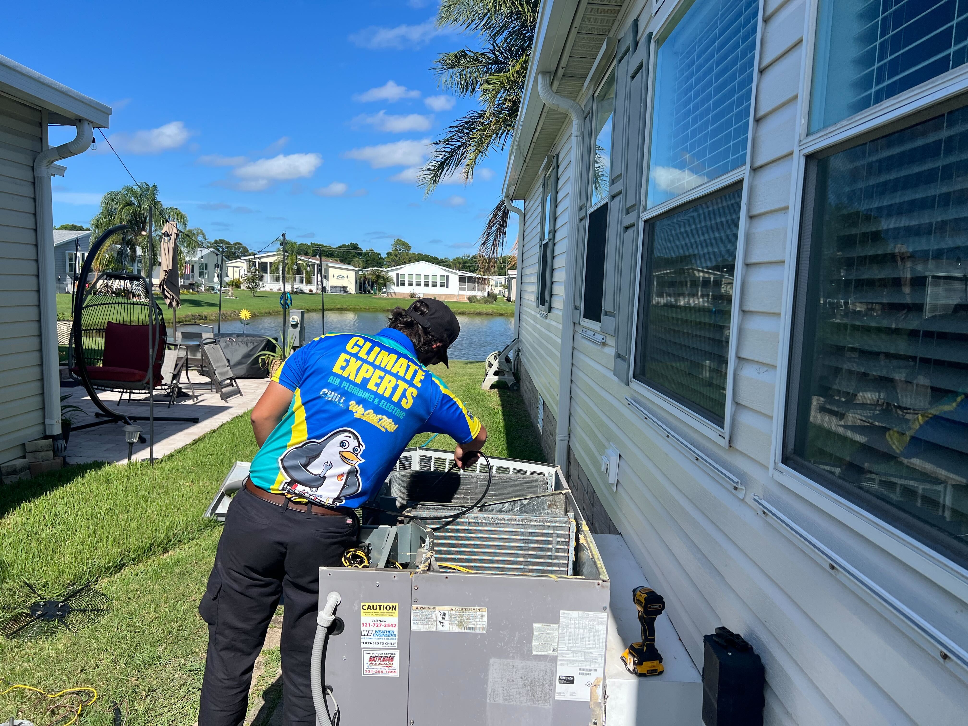 Skilled technicians from Climate Experts Air, Plumbing & Electric deliver reliable on-site HVAC service with care and respect for your home and property.