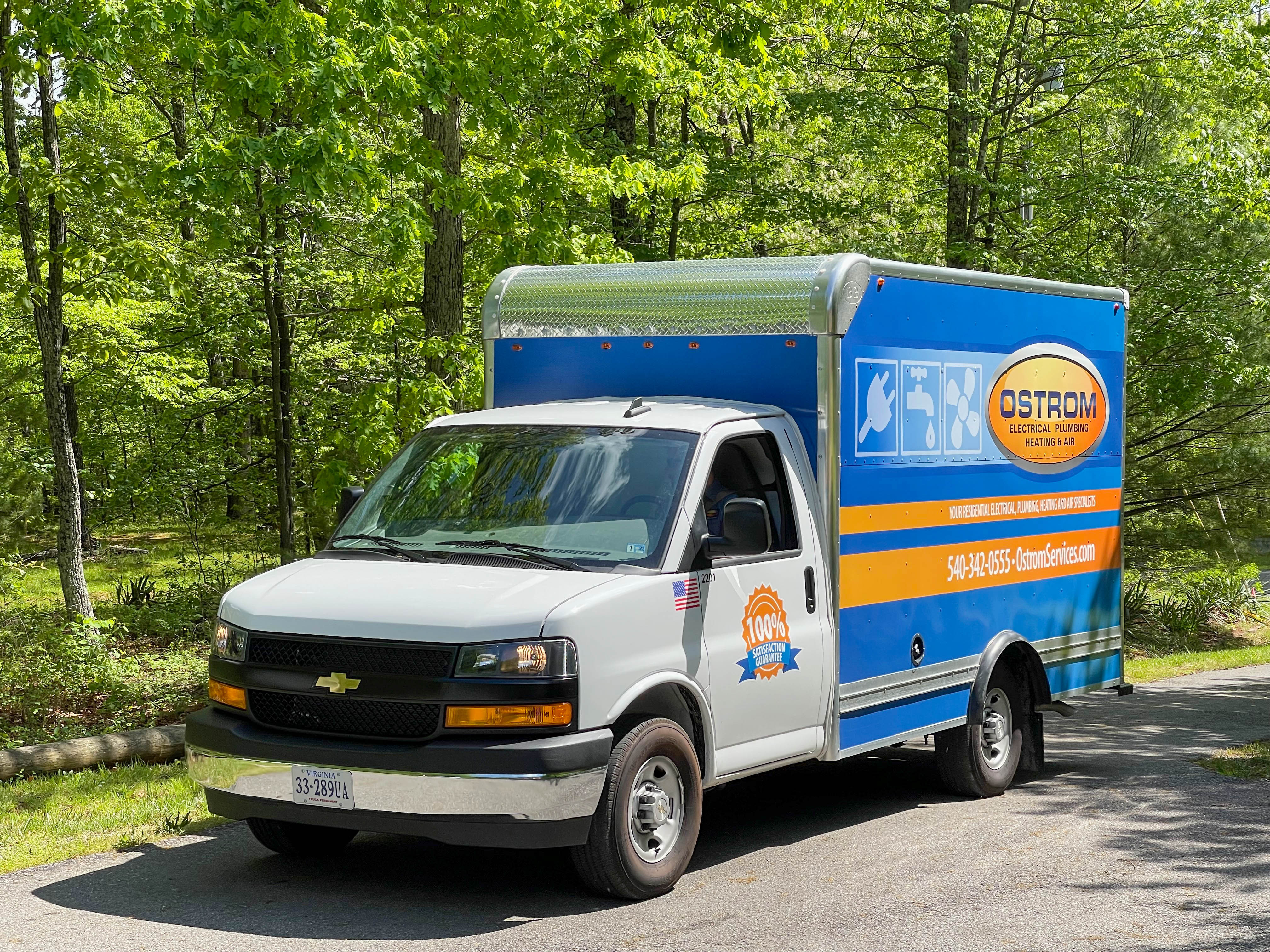 Experience top-notch service with Ostrom Electrical Plumbing Heating & Air, ensuring 100% satisfaction with every call.