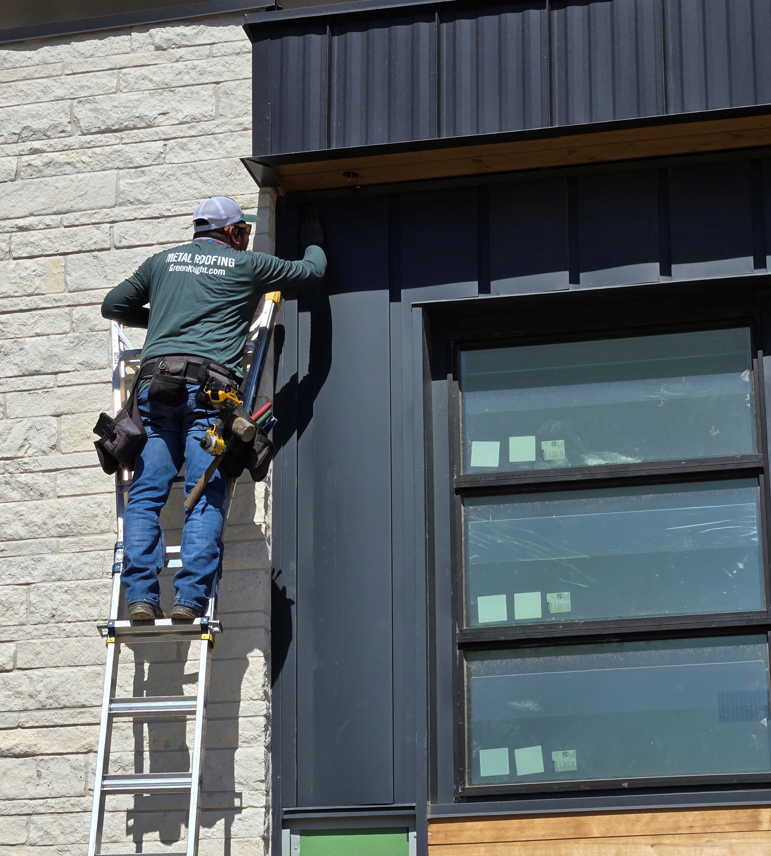 Experience top-quality craftsmanship with Green Knight® Metal Roofing, where our professional team ensures your building's metal siding is expertly installed and maintained.