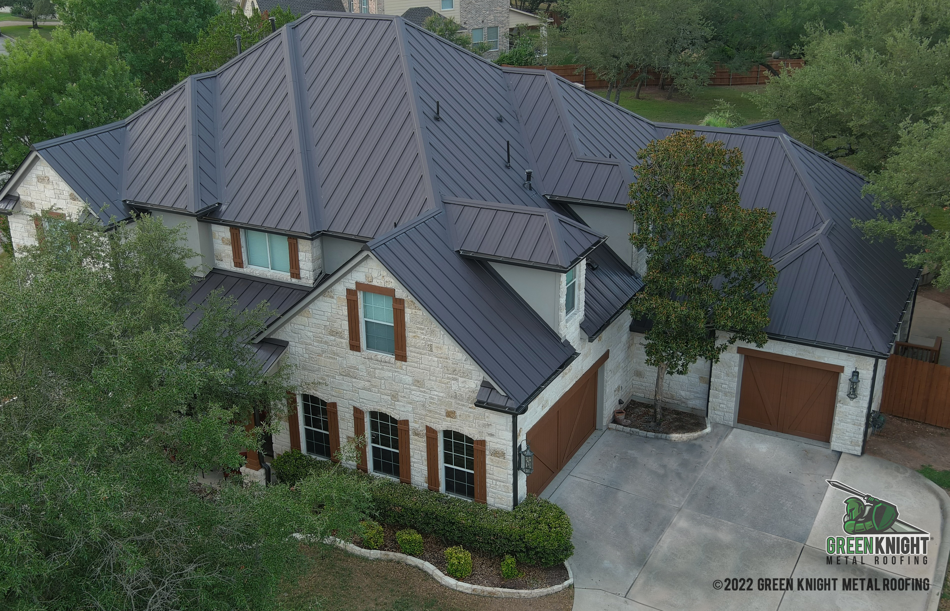 Enhance your home's curb appeal and durability with Green Knight® Metal Roofing, where quality and craftsmanship meet elegance.