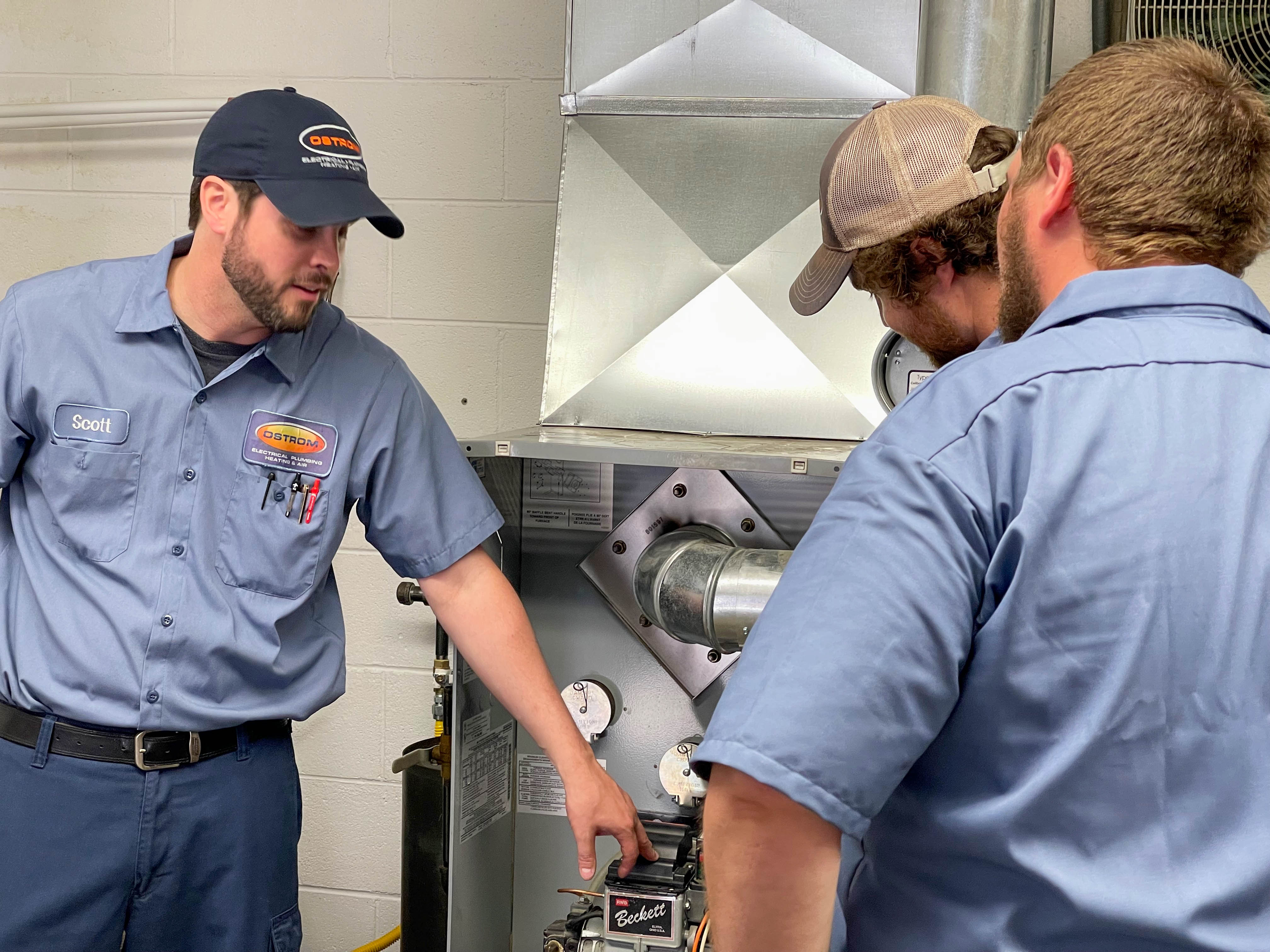 Experience unparalleled service quality with Ostrom Electrical Plumbing Heating & Air Conditioning—where professionalism meets expertise for all your HVAC needs.