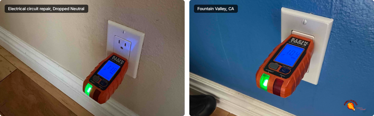 Powell Electric shows meticulous safety testing and reliable results using professional tools to ensure your home's outlets are working correctly.