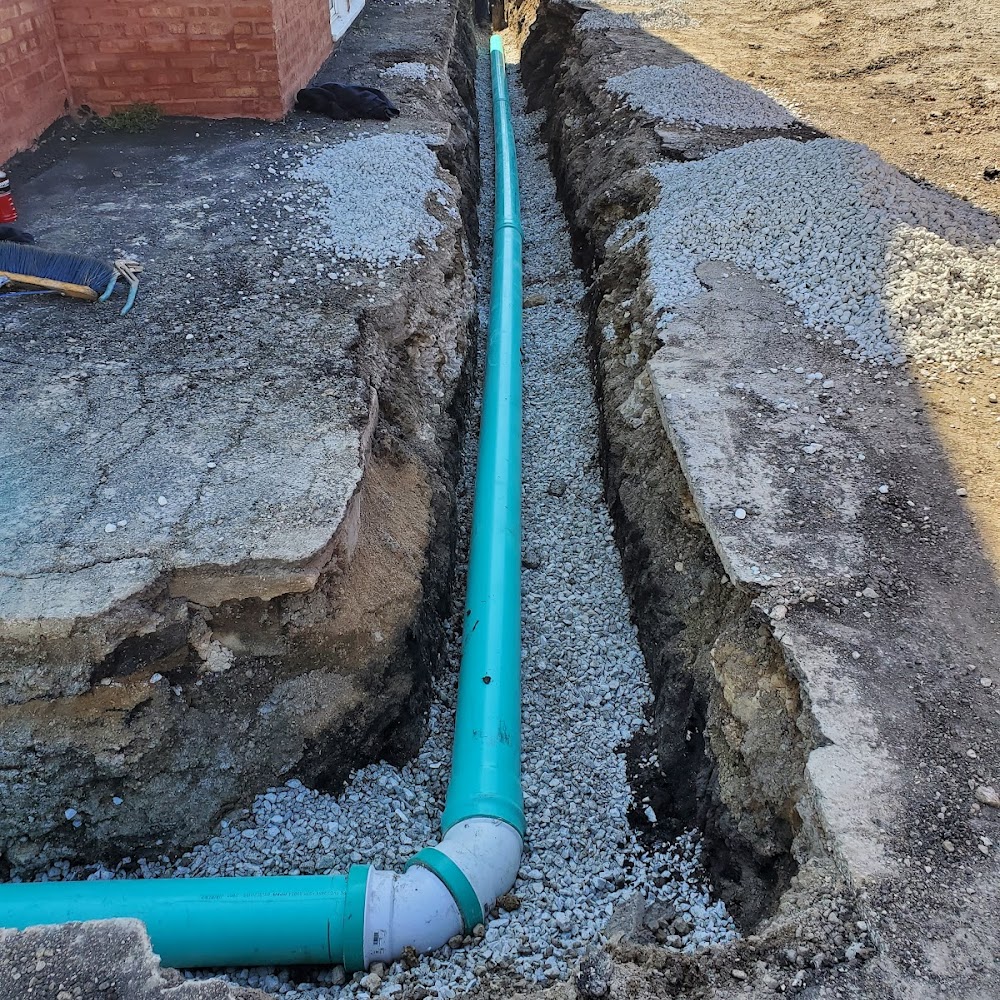 Expert sewer line installation by Flatley's Plumbing Express, ensuring quality and professionalism from the ground up.