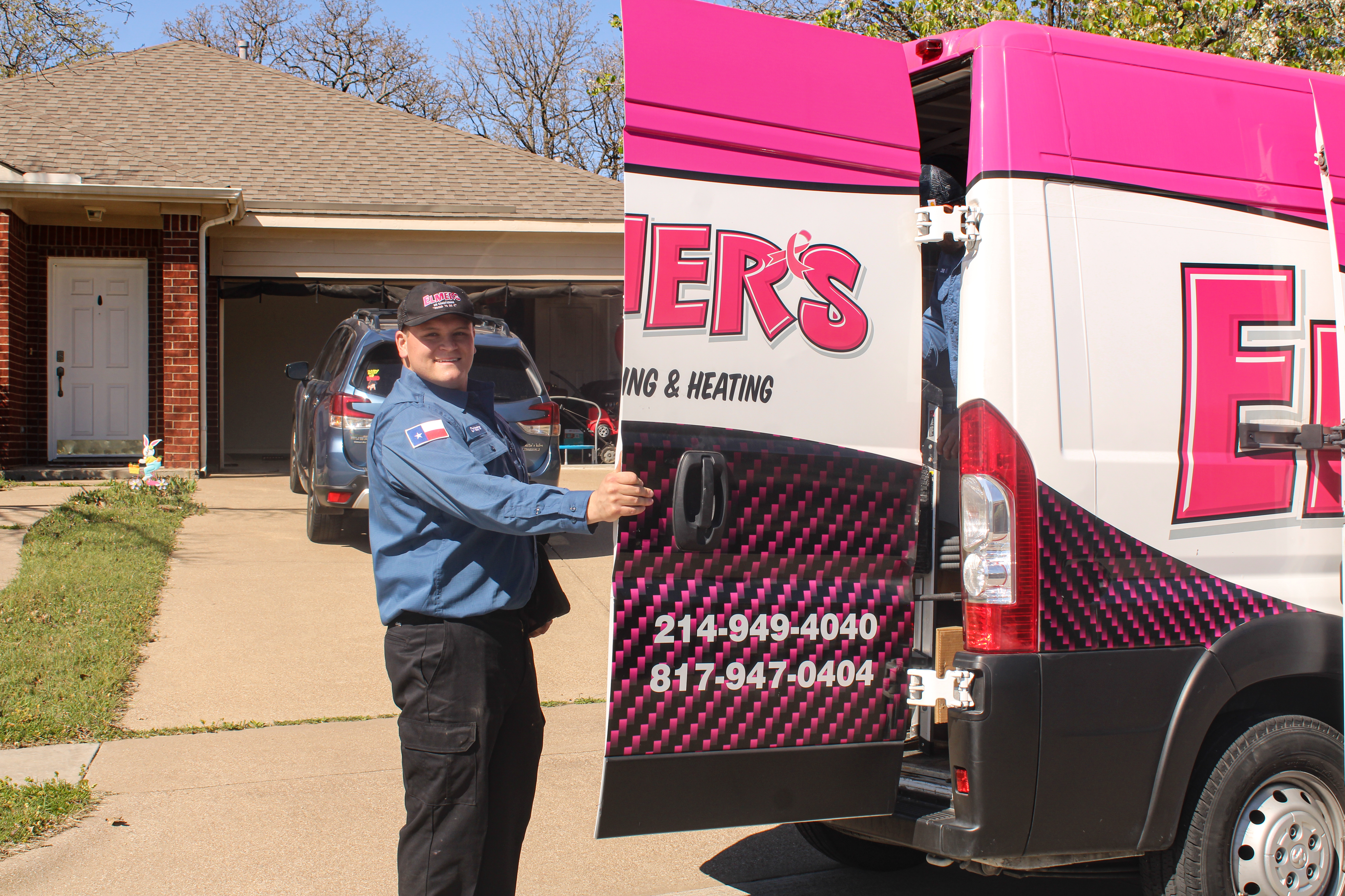Experience top-notch heating and cooling services with Elmer's Home Services' reliable team.