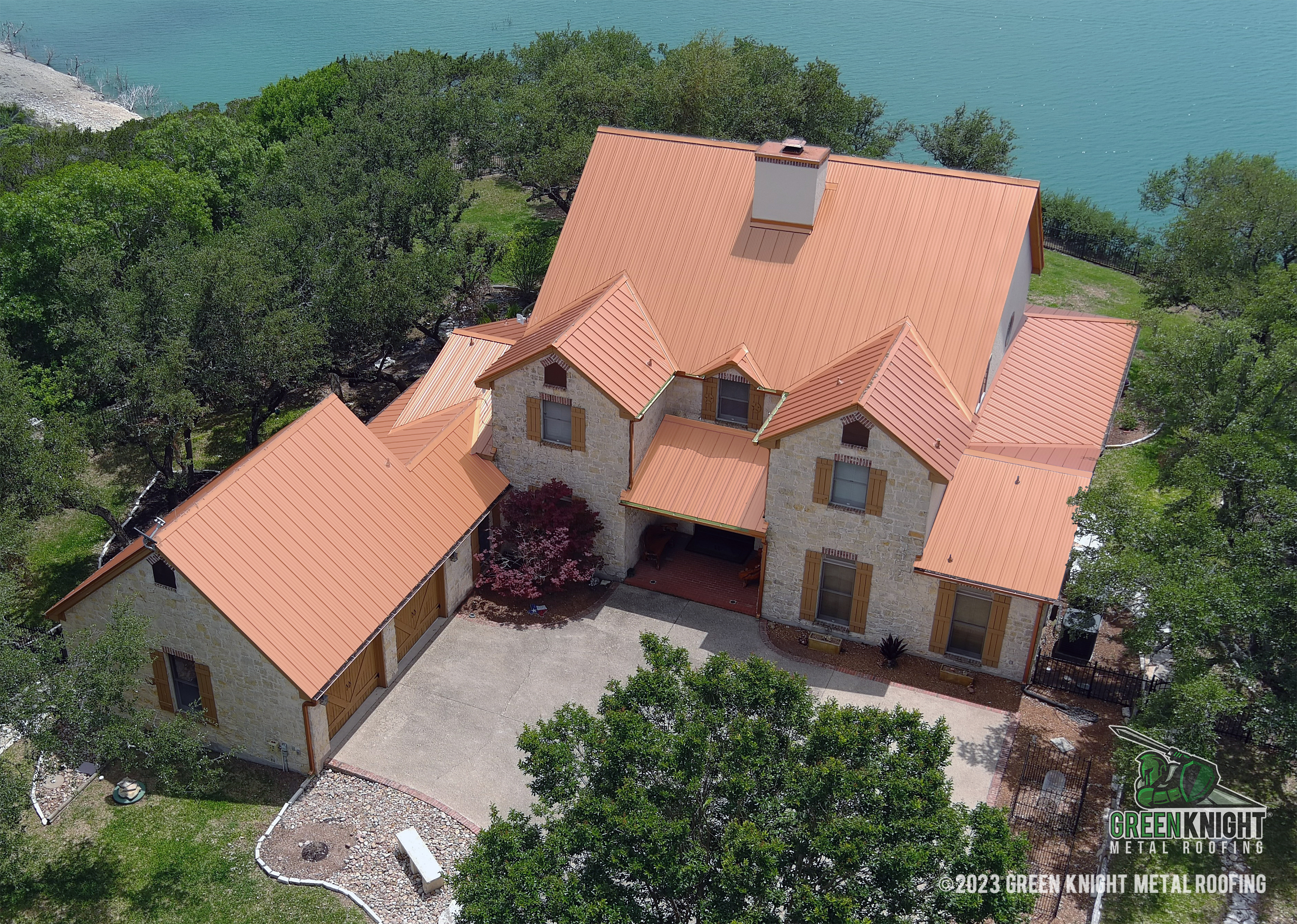 Experience unparalleled durability and elegance with Green Knight® Metal Roofing, where our specialty metal roofing systems blend seamlessly with nature for superior aesthetic and performance.