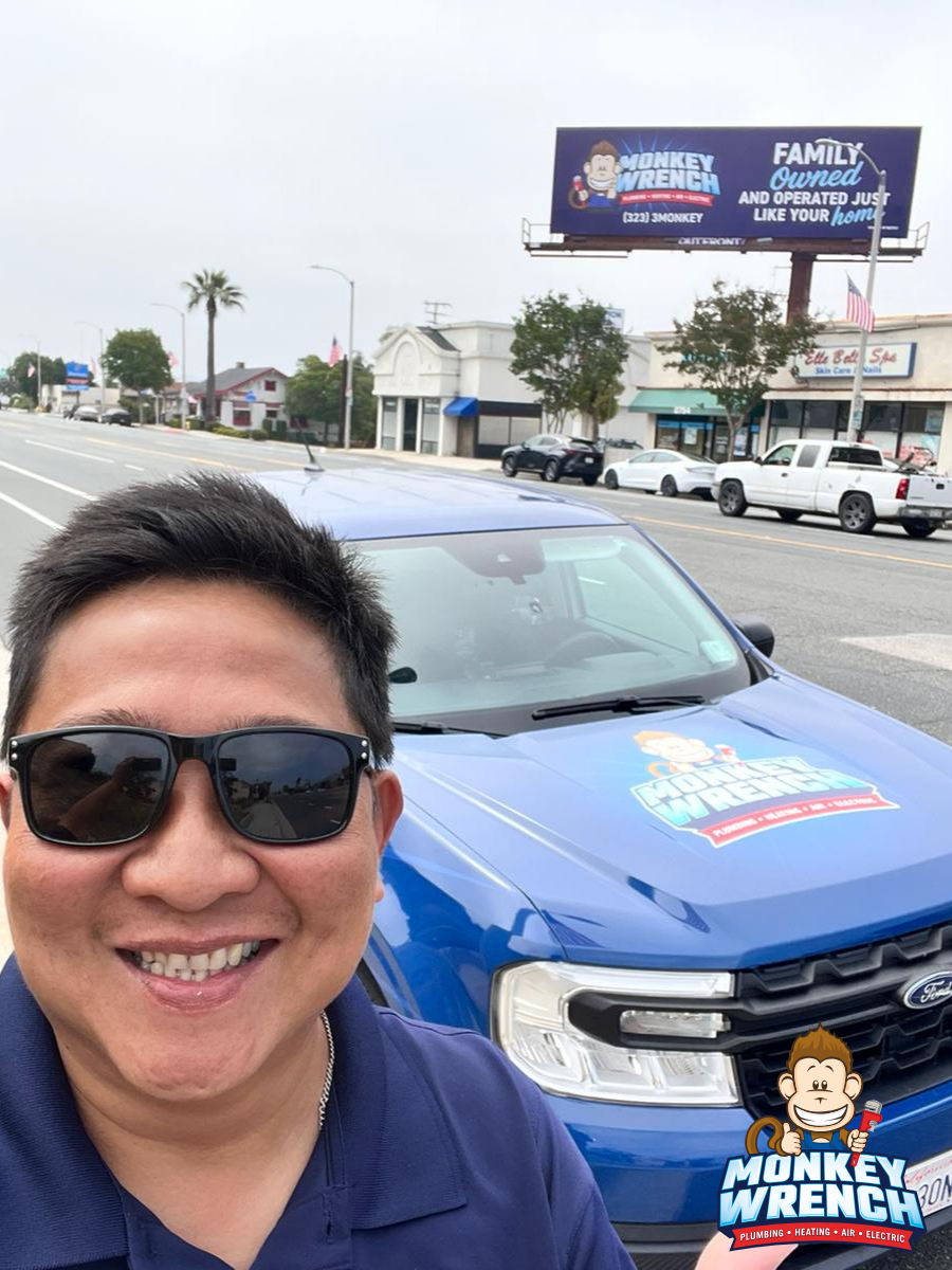 Experience top-notch service with a smile at Monkey Wrench Plumbing, Heating, Air & Electric!