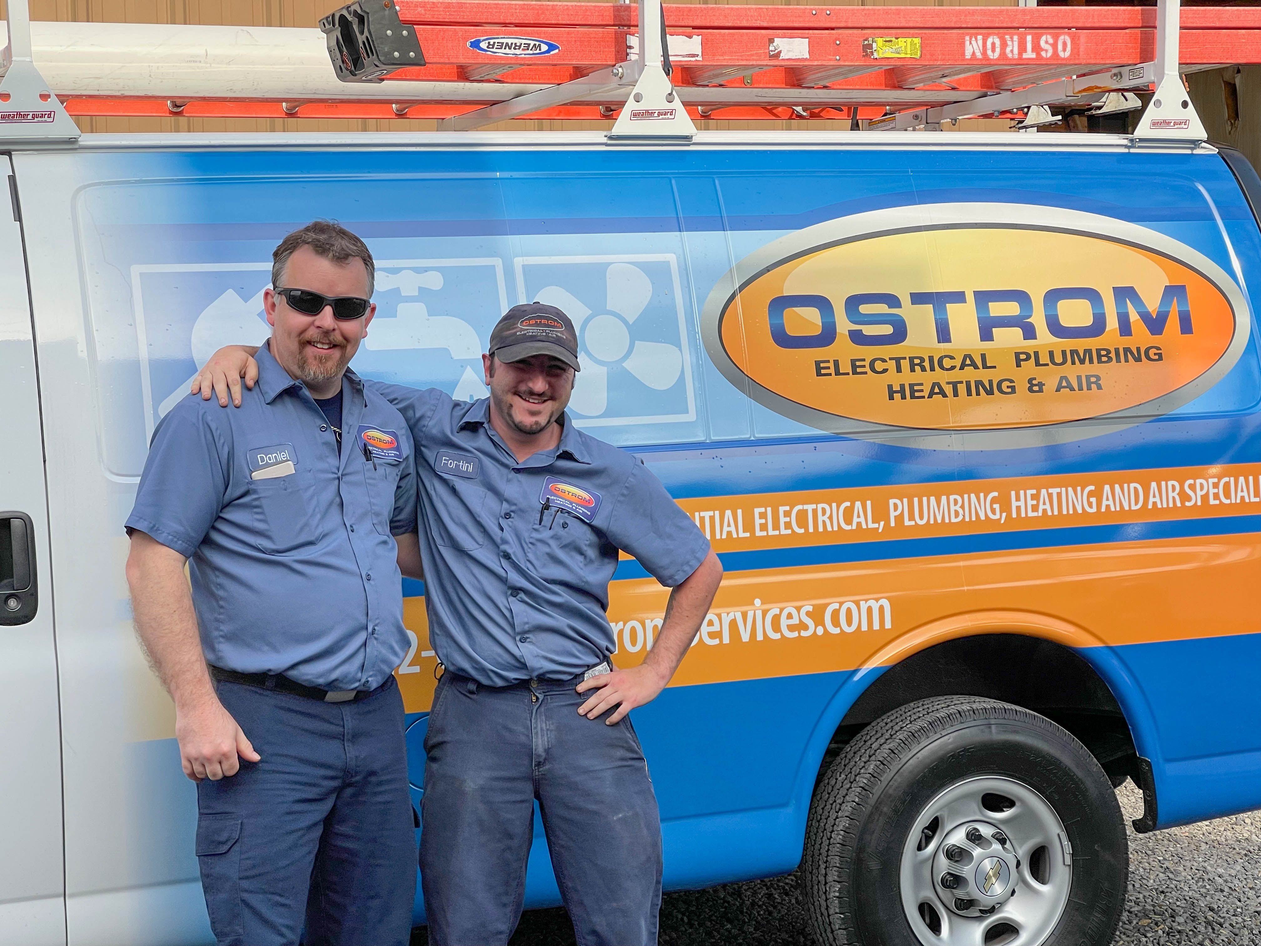 Trust Ostrom Electrical Plumbing Heating & Air for top-notch service with a smile. Our team has you covered!