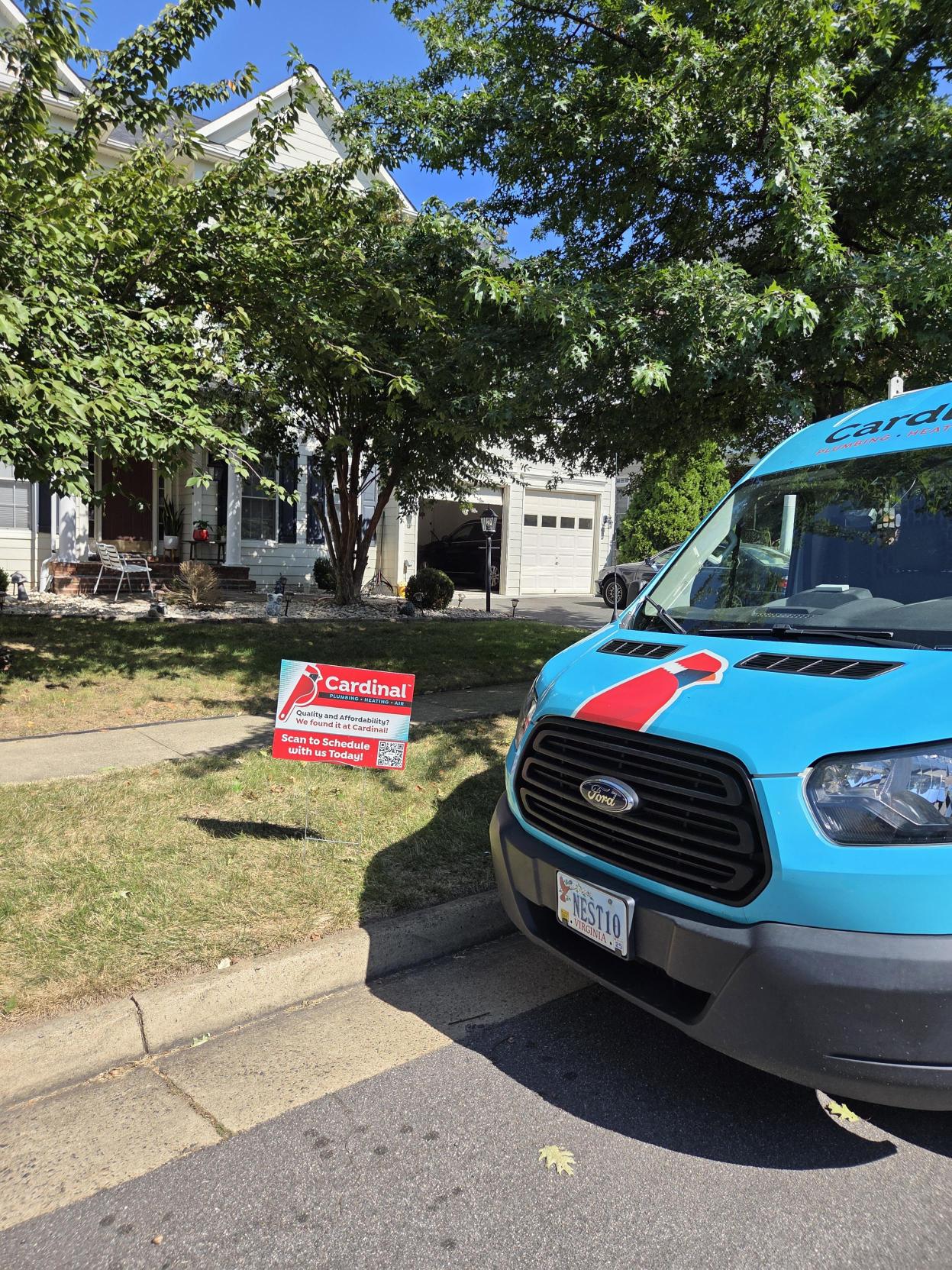 Showing dependable results and respect for your property, Cardinal Plumbing Heating & Air Inc arrives on time and leaves homes tidy and functional.