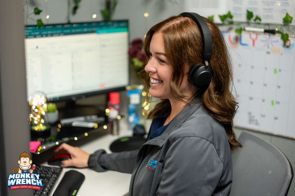 Experience top-notch customer service with Monkey Wrench Plumbing, Heating, Air & Electric.
