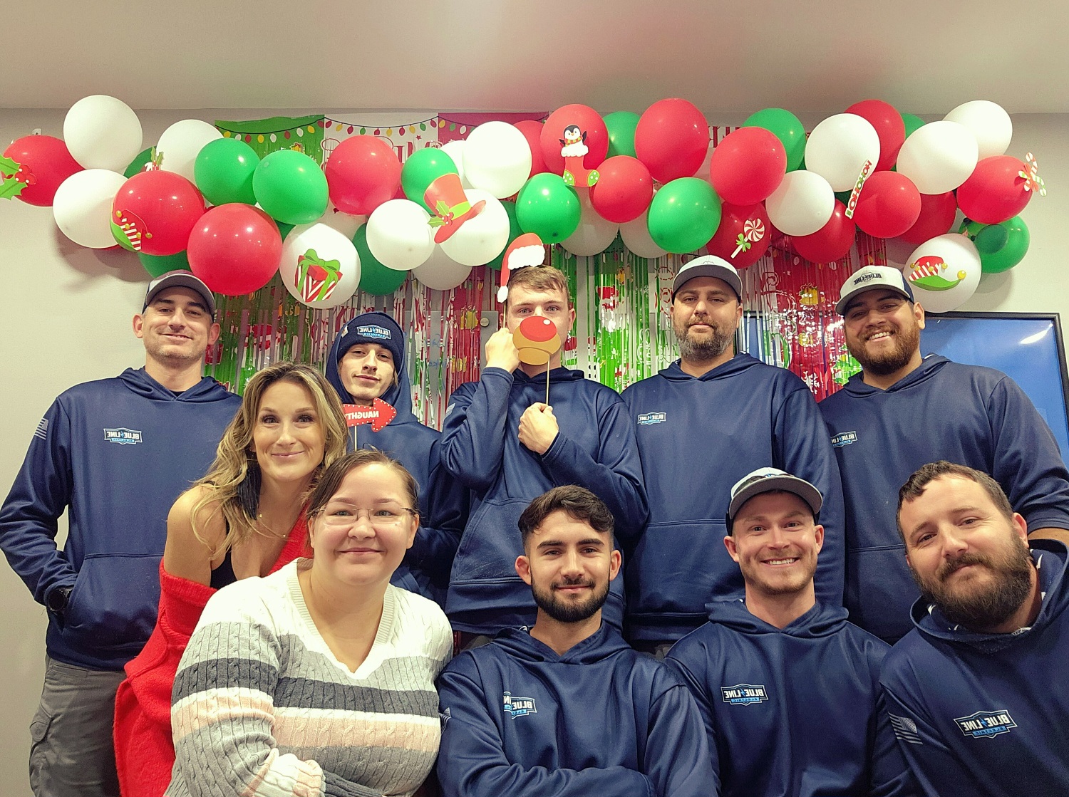 Celebrate the spirit of camaraderie and excellence with Blue Line Electric!