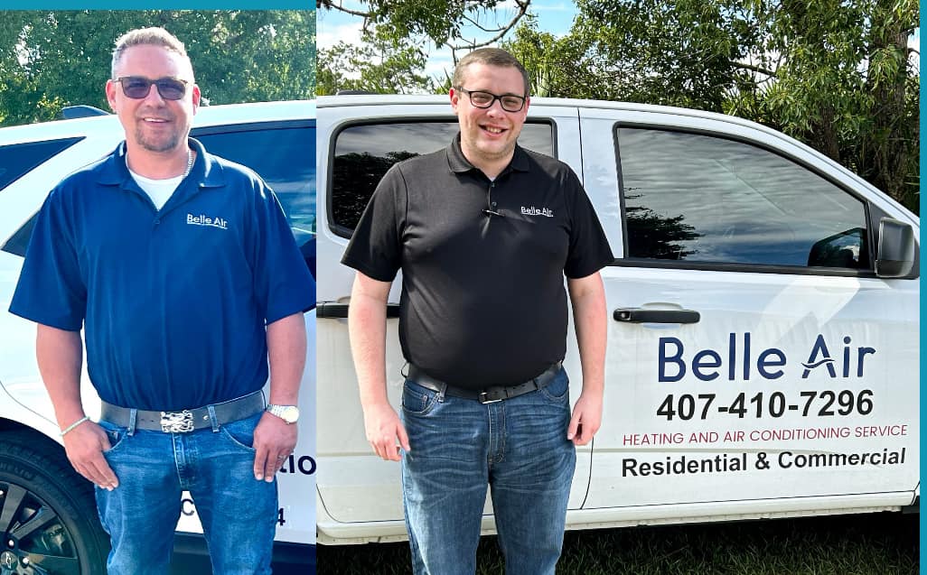 Experience top-notch HVAC services with Belle Air, where professionalism meets quality under the open skies.
