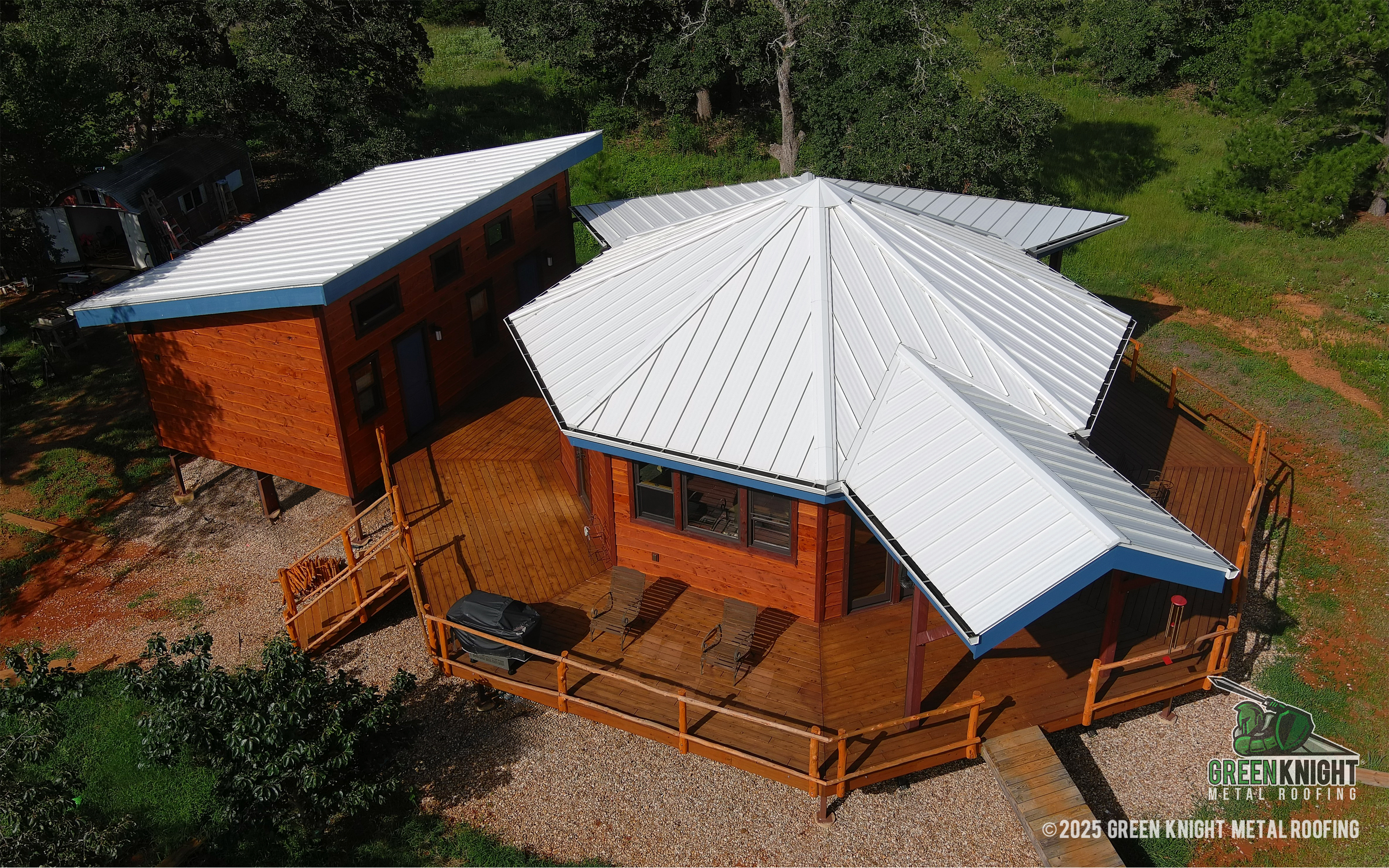 Experience unparalleled craftsmanship with Green Knight® Metal Roofing, where durability meets elegance in every home.