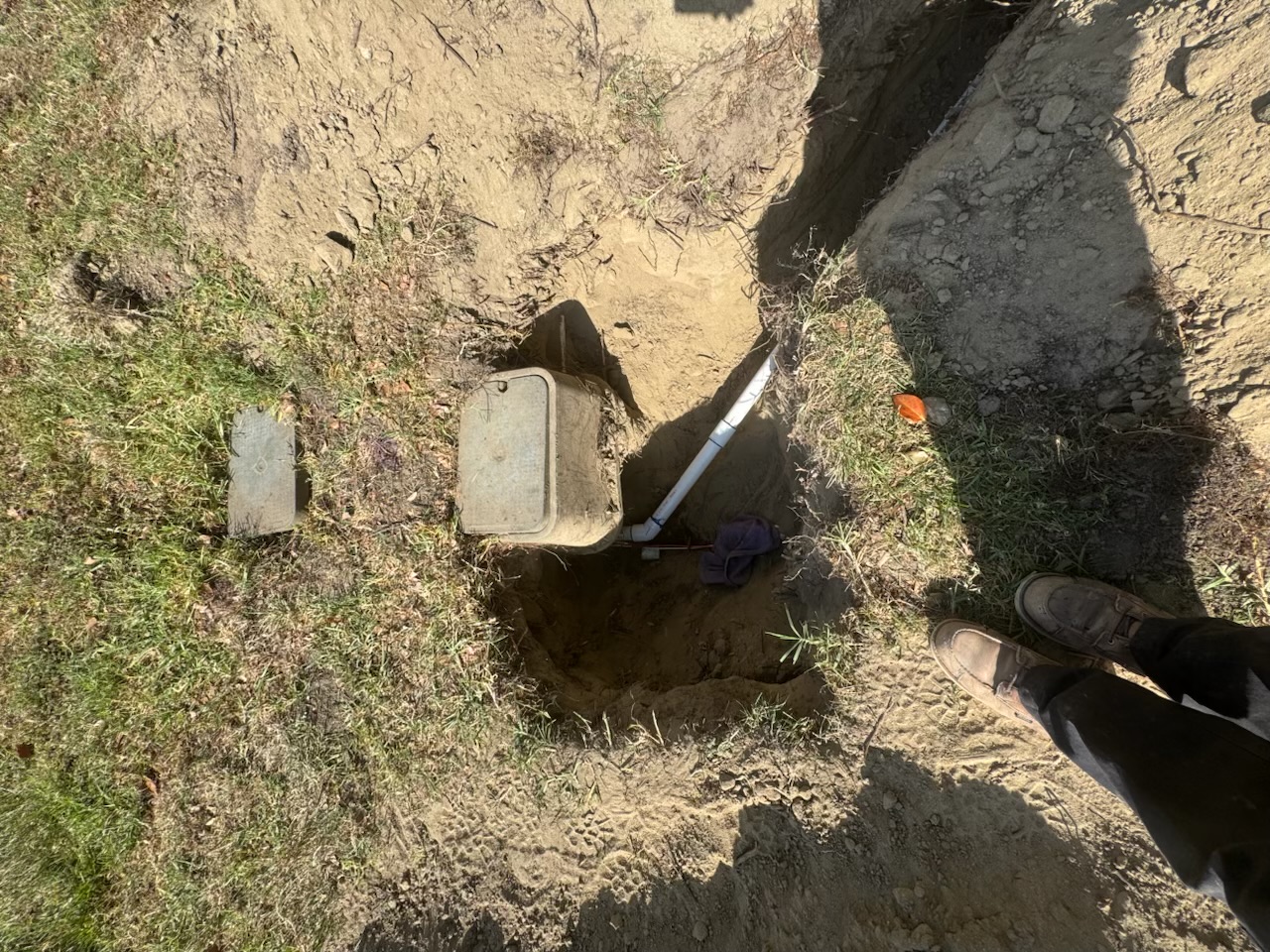 Cruz Plumbing & Rooter Services carefully exposes and repairs underground lines, showing dependable workmanship and clear on-site care.
