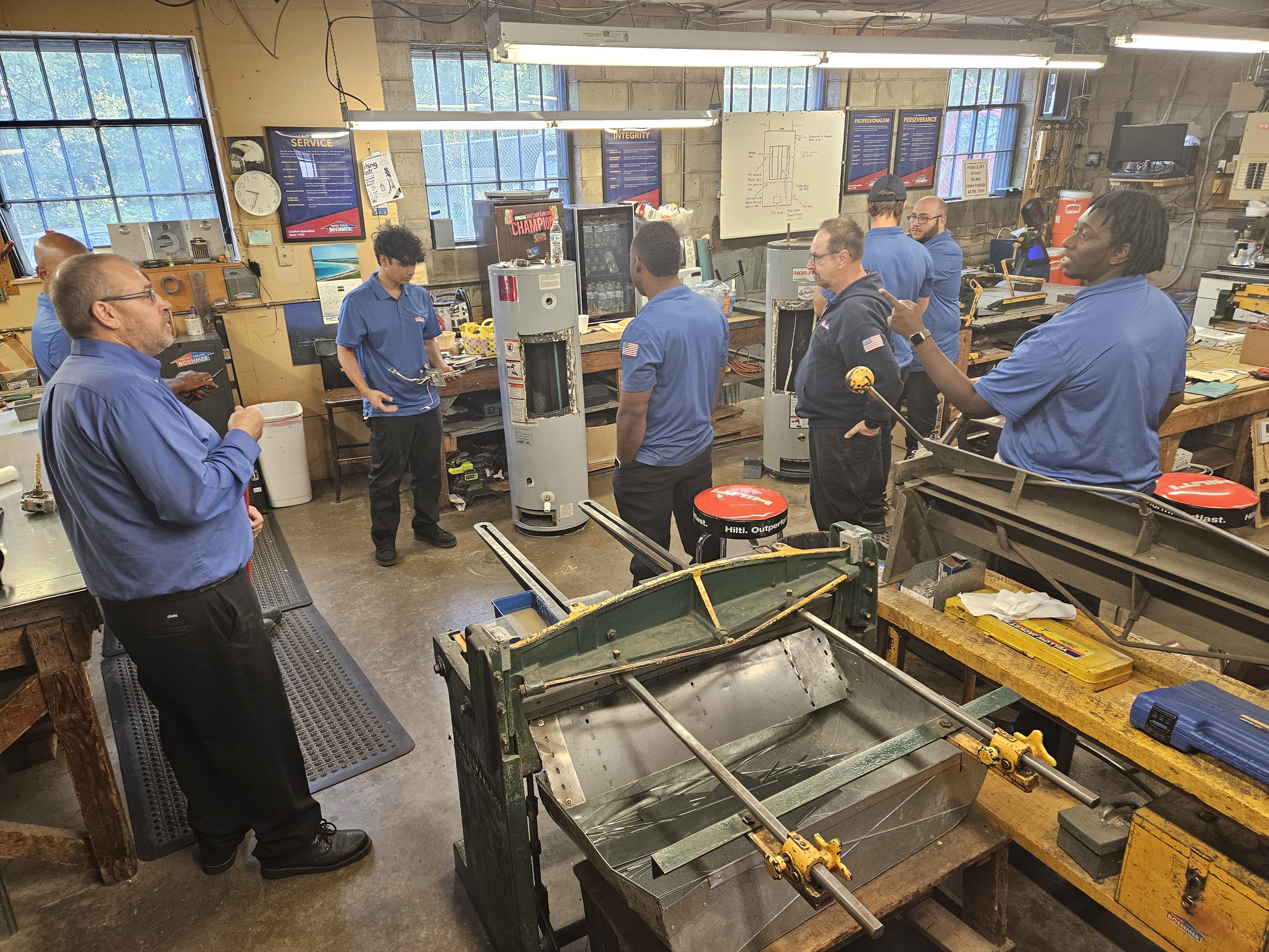 At Boehmer Heating & Cooling, our team excels in providing top-notch HVAC services with professionalism and teamwork at our core.