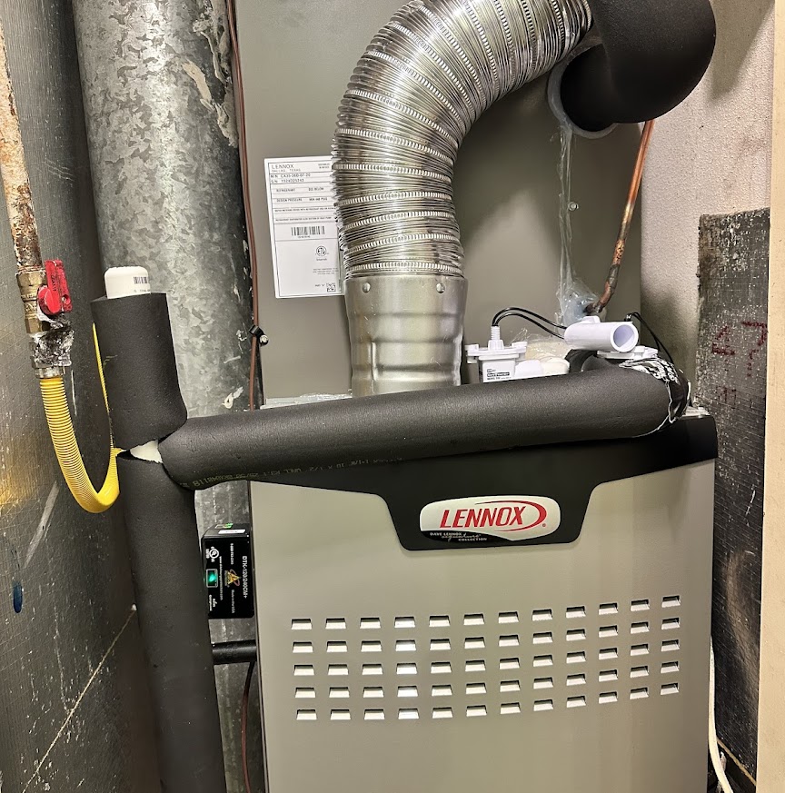 Clean, code-conscious installation highlights the care and reliability customers expect from Abacus Plumbing, Air Conditioning, & Electrical.