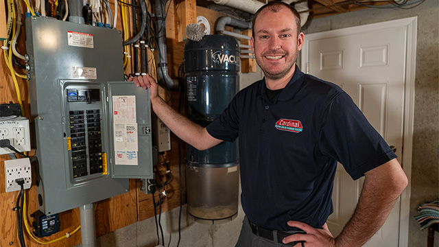 Choose Cardinal Heating & Air Conditioning for reliable and professional electrical services.