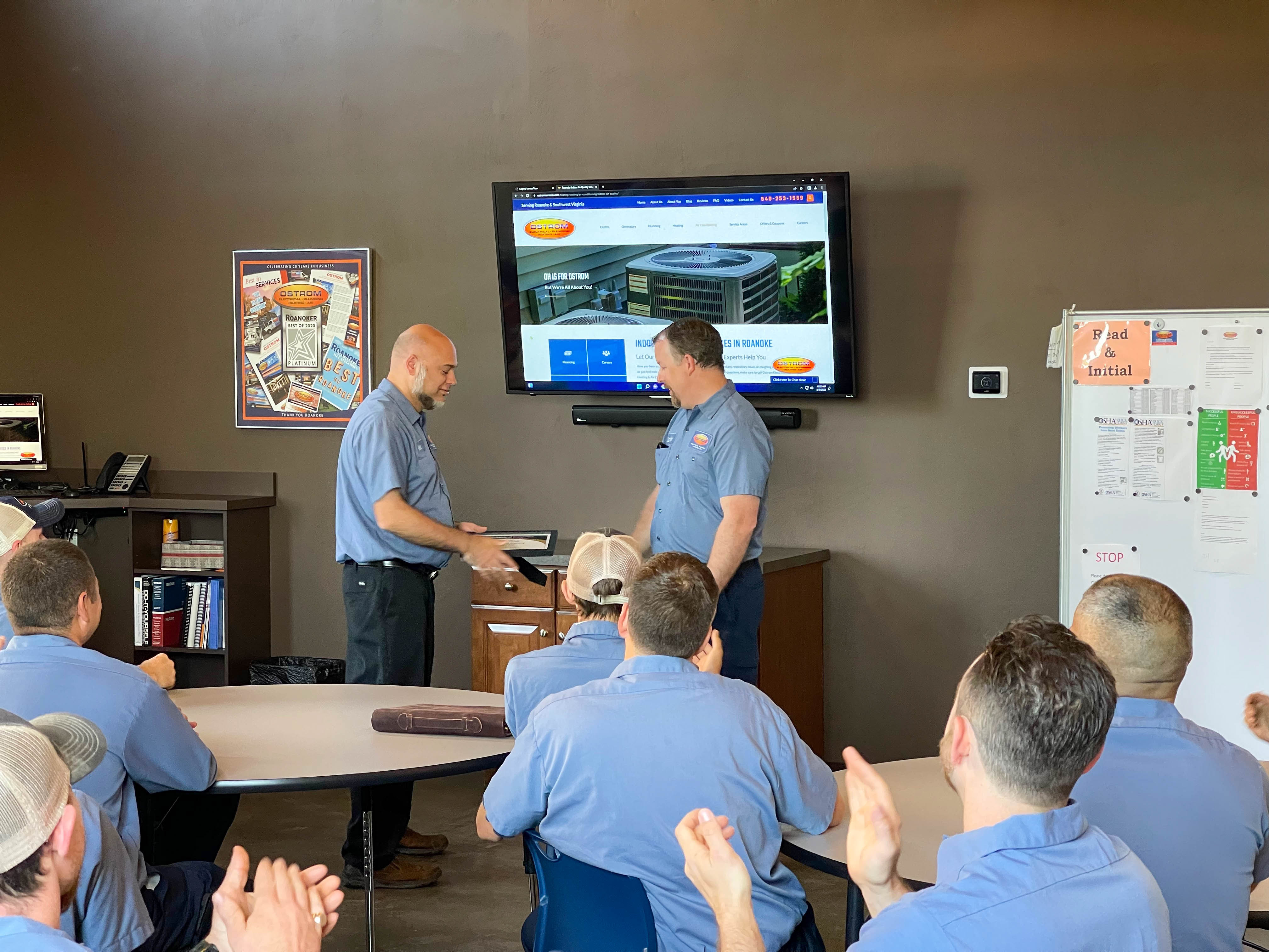 Experience quality and professional service with Ostrom Electrical Plumbing Heating & Air Conditioning.