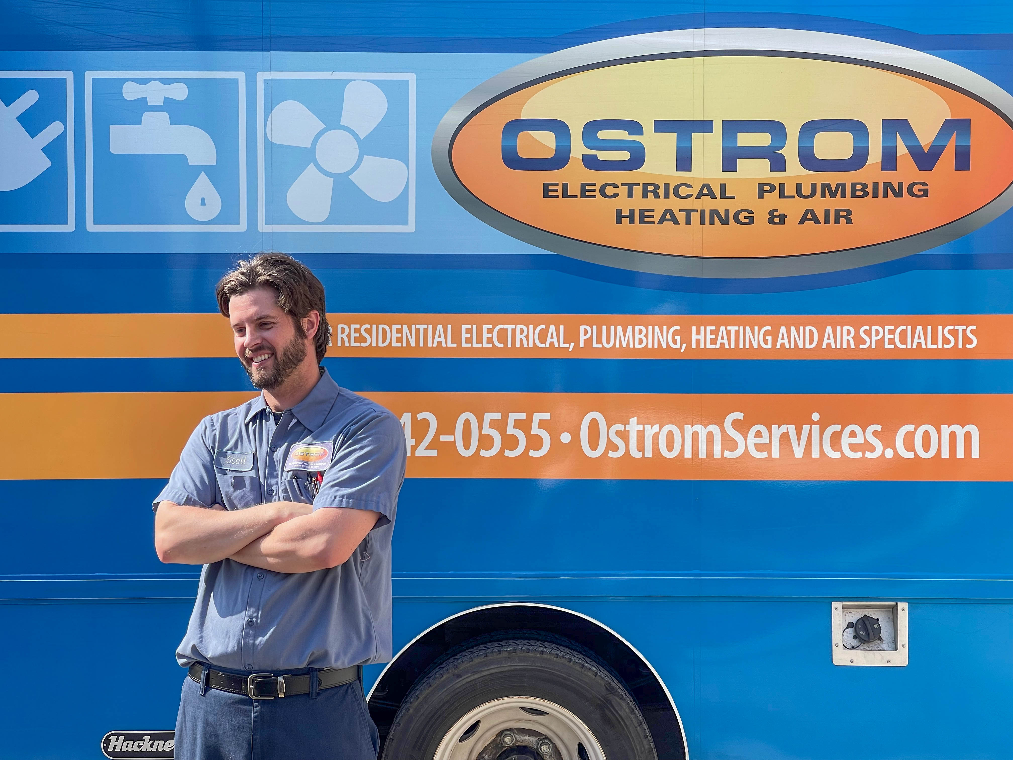 Trust Ostrom Electrical Plumbing Heating & Air for expert services—professional, reliable, and always ready to serve!