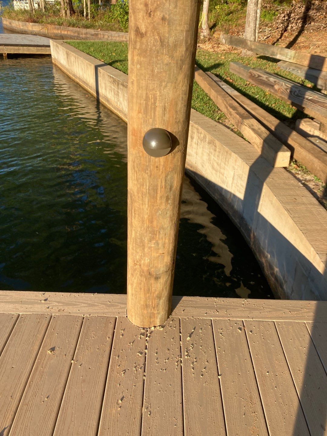 C&T Electric LLC installed a durable, weather-resistant dock light with careful craftsmanship to enhance safety and longevity.